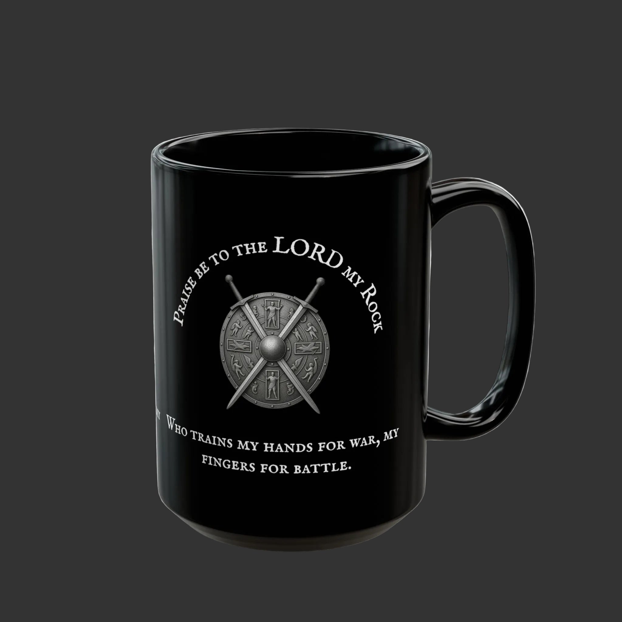 Psalm 144:1 — "Praise Be to the Lord My Rock" 11/15oz mug
