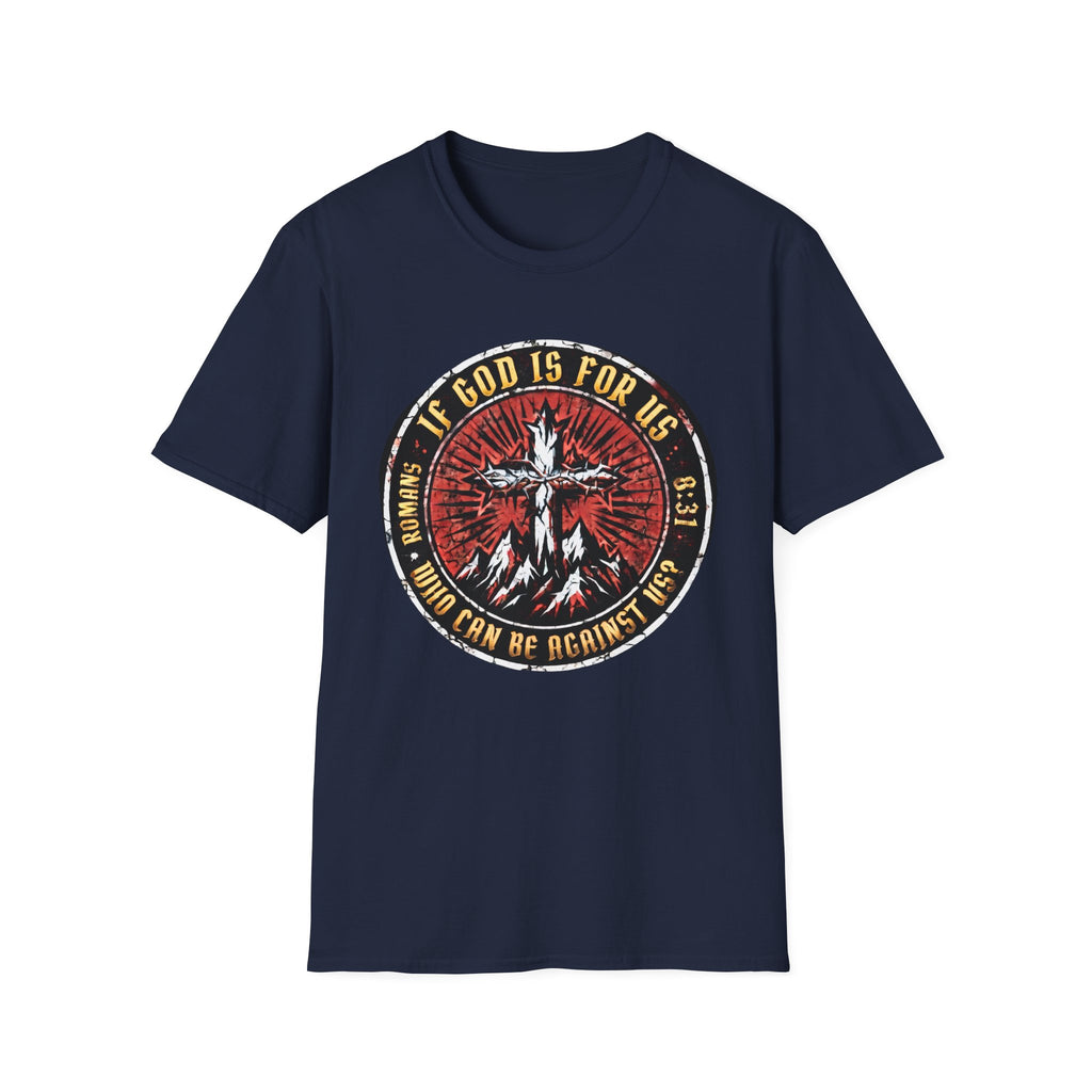 "If God Is For Us" Christian T-Shirt — Romans 8:31 Faith Graphic Tee