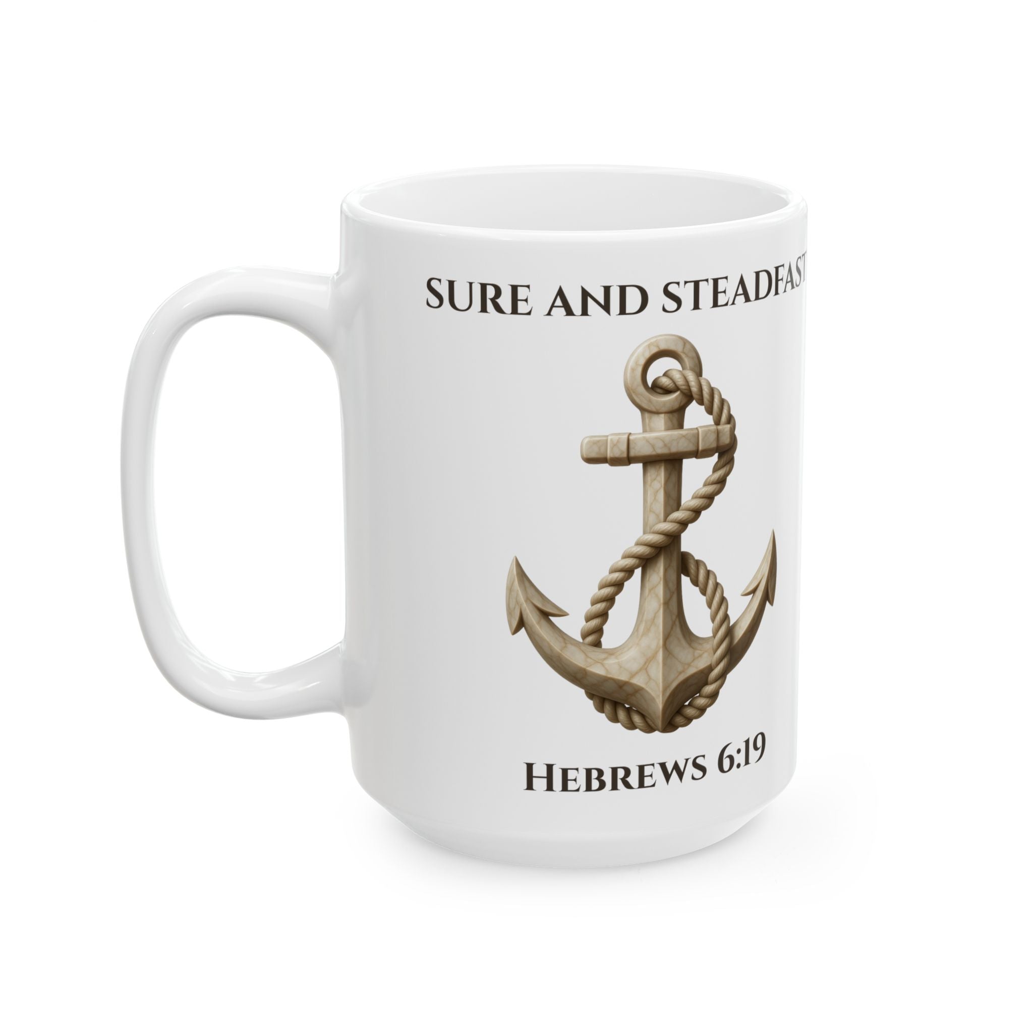 Ivory Anchor of the Soul | Premium Hebrews 6:19 Mug