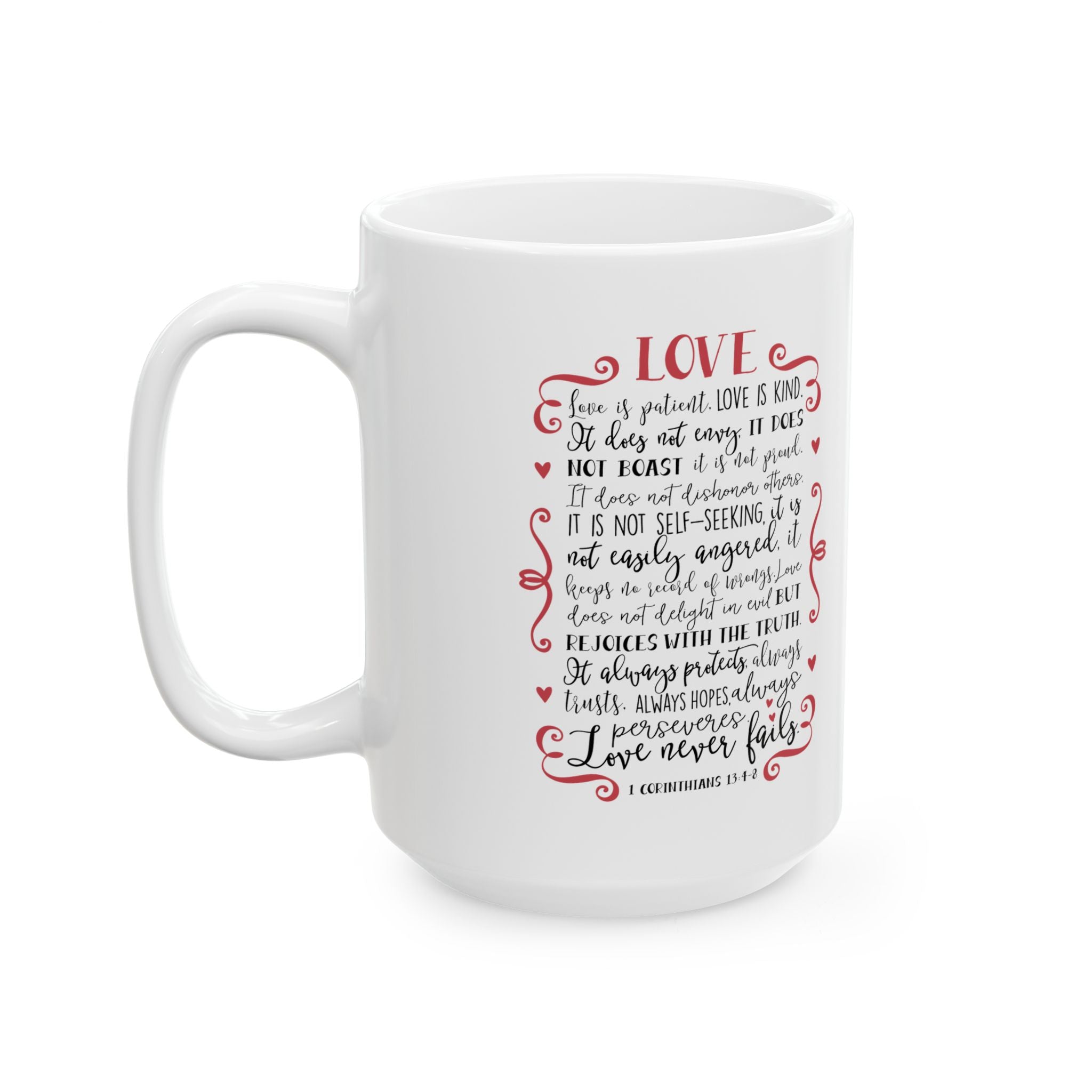 Love Poem Mug – Romantic Handwritten Note Ceramic Coffee Cup (11oz/15oz)