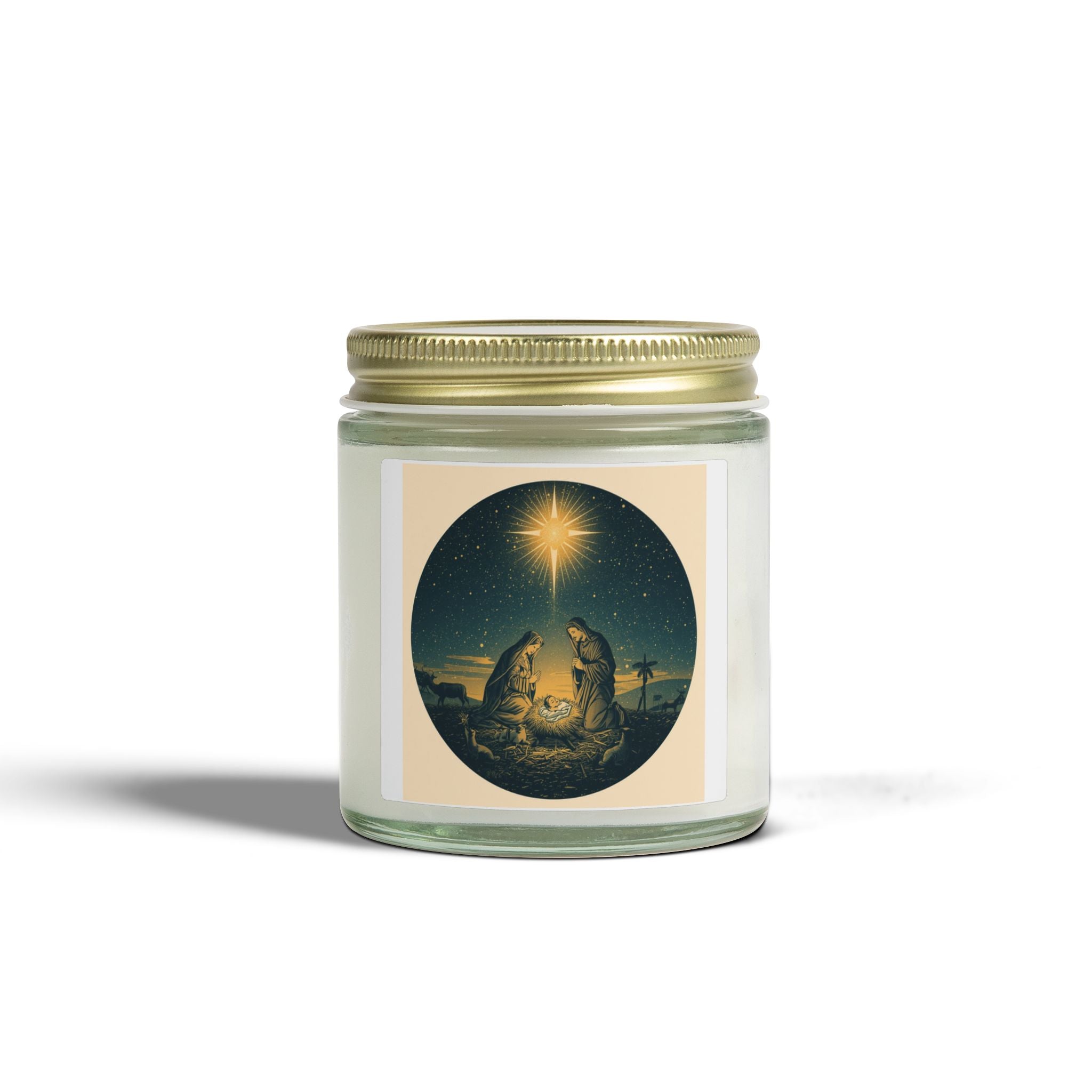 Nativity Holiday Candle