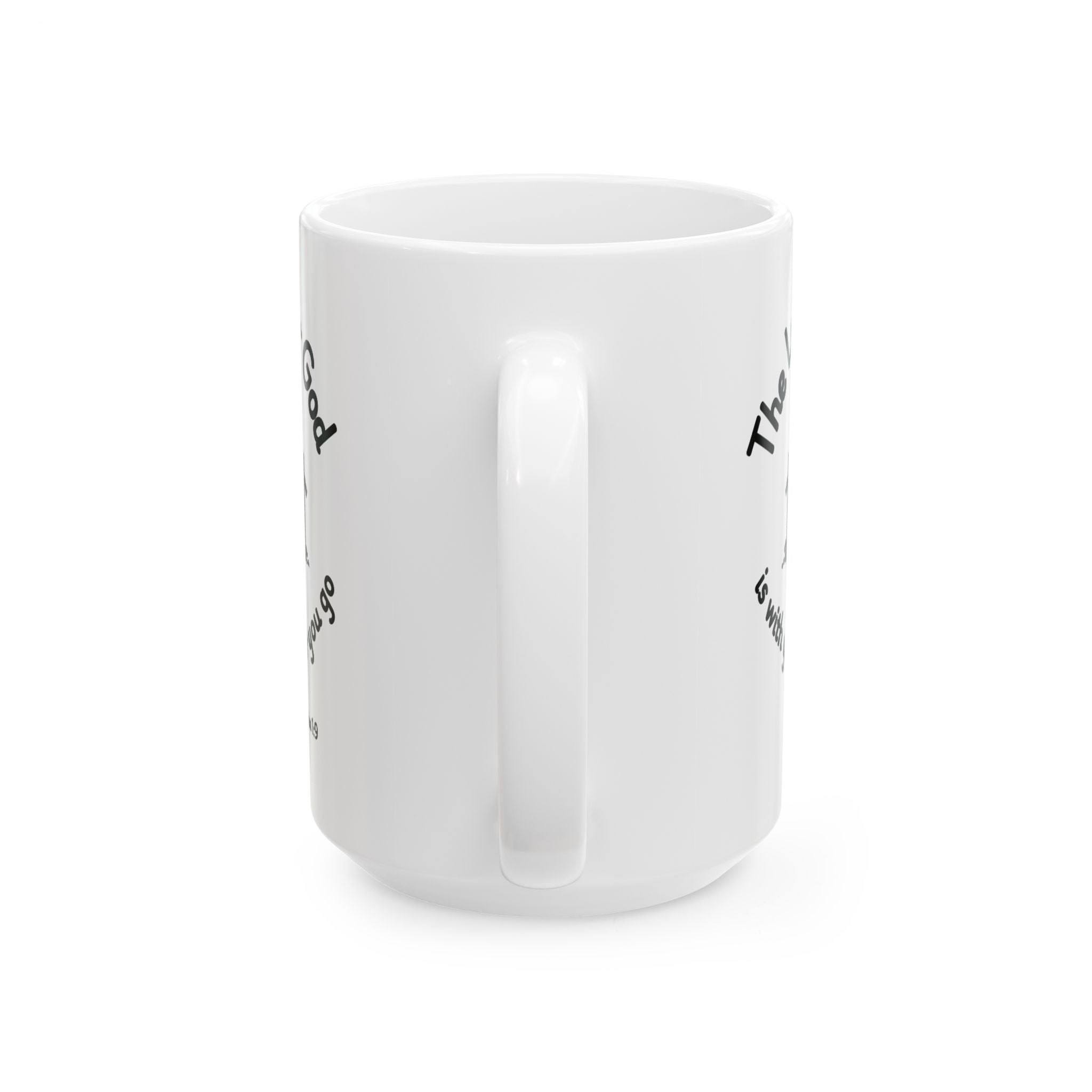 God Walks With You Always Christian Coffee Mug – Inspirational Bible Verse Gift – 11oz & 15oz