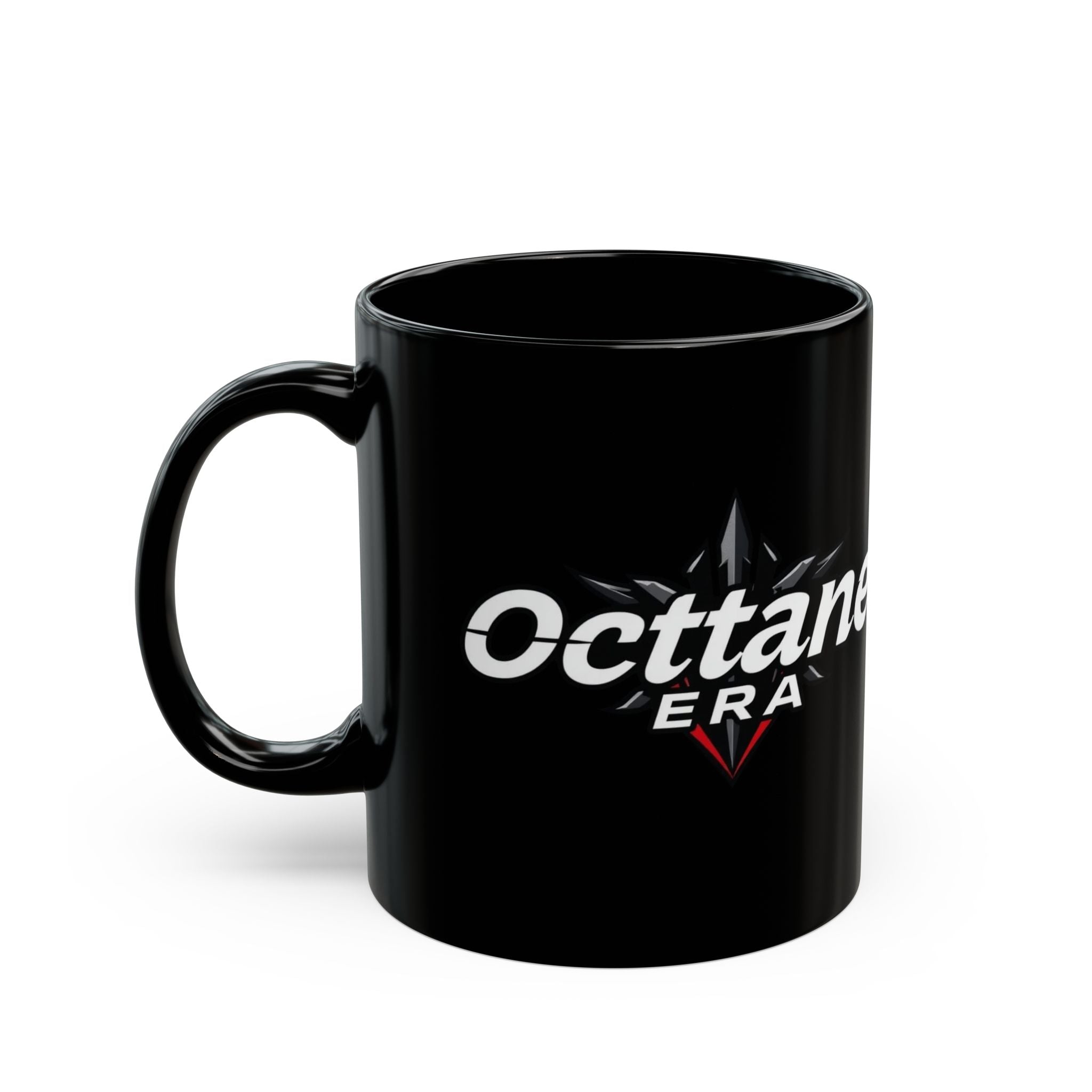 Black Mug for Coffee Lovers | Octane Era Design | Unique Gift for Car Enthusiasts, Birthday, Christmas, Fun Decor