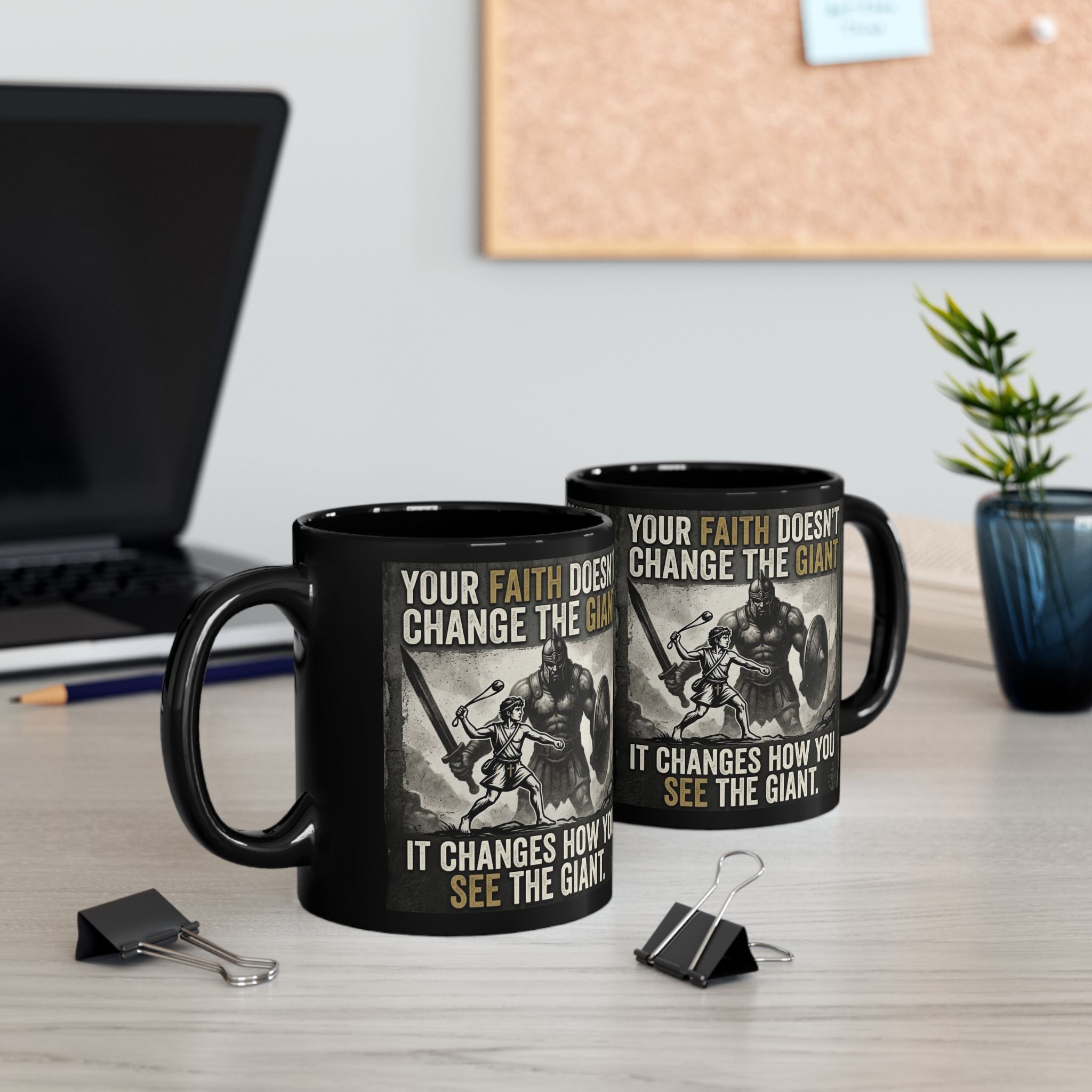 Goliath 15oz & 11oz Warrior Mug – Glossy Black Edition