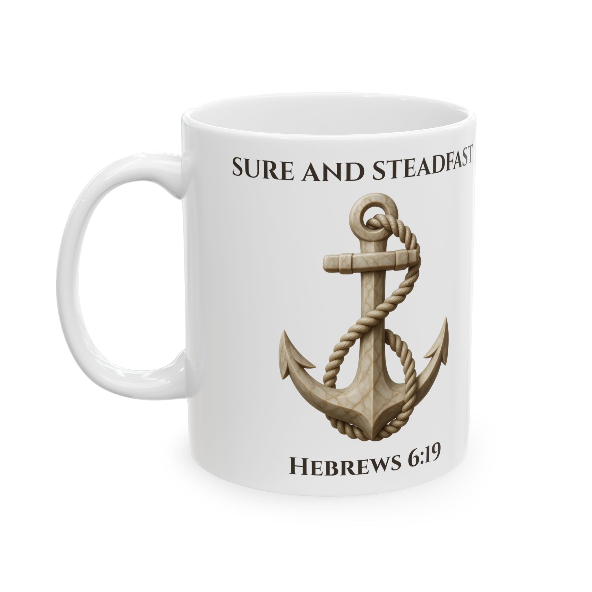 Ivory Anchor of the Soul | Premium Hebrews 6:19 Mug