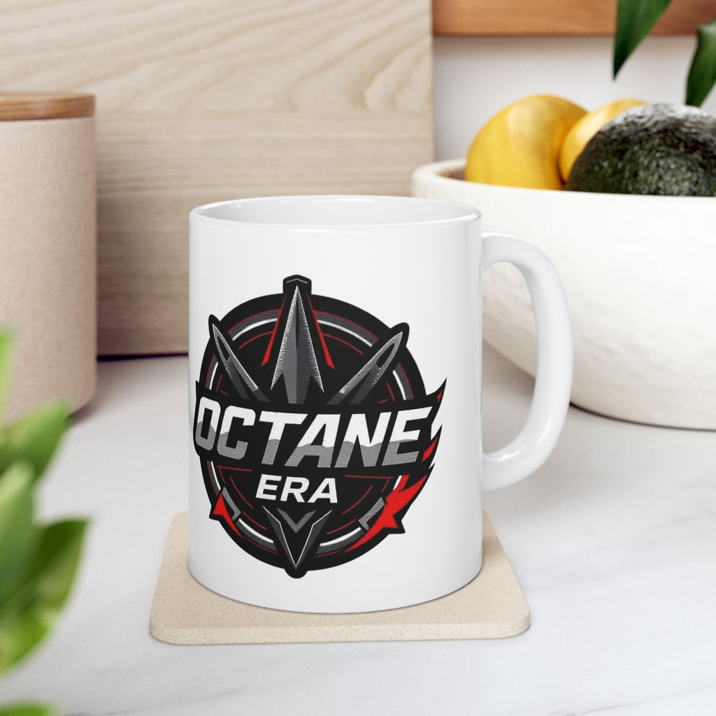 Octane Era Ceramic Mug - Perfect for Gamers, Coffee Lovers, and Gifts, 11oz, 15oz, Gaming Mug, Unique Coffee Cup