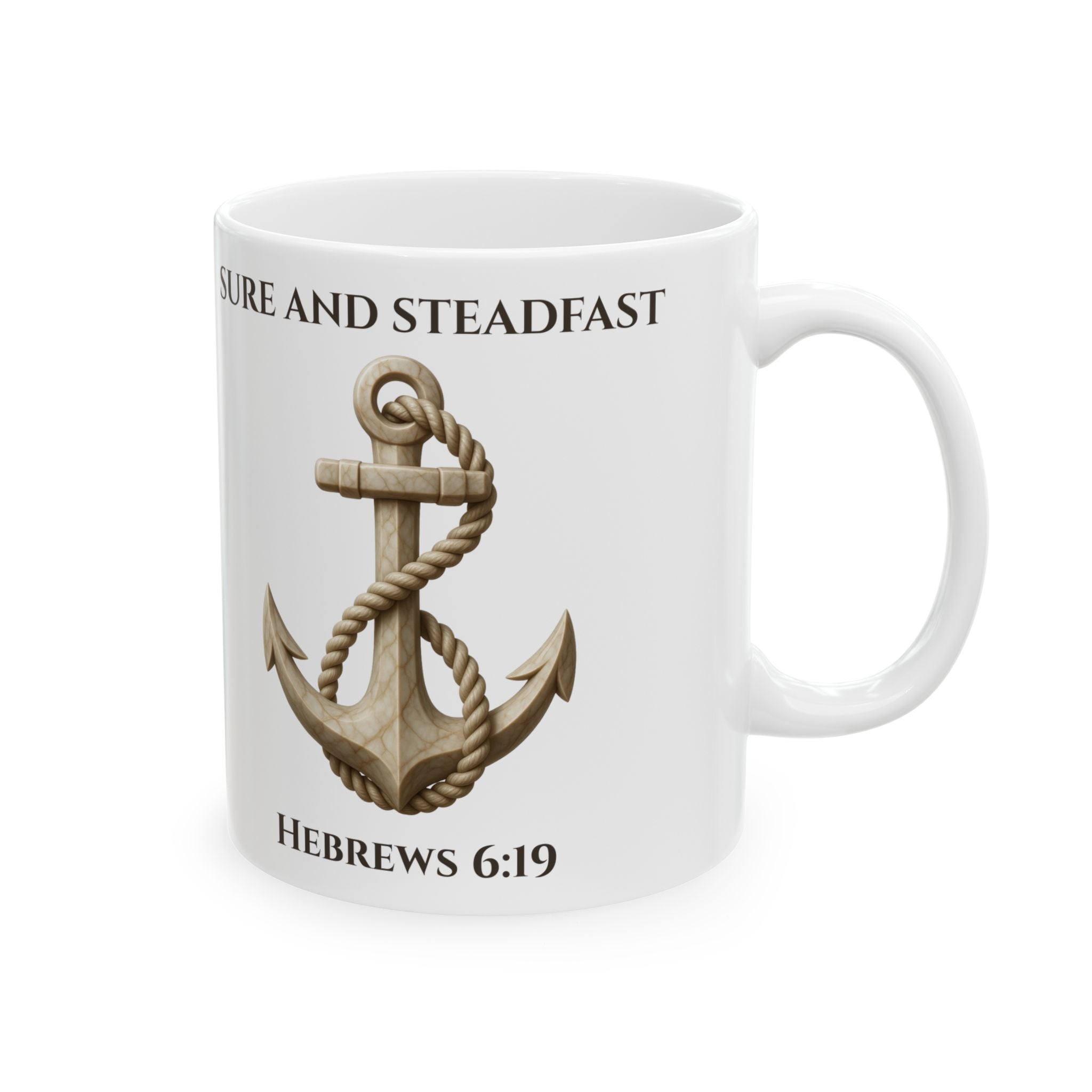 Ivory Anchor of the Soul | Premium Hebrews 6:19 Mug
