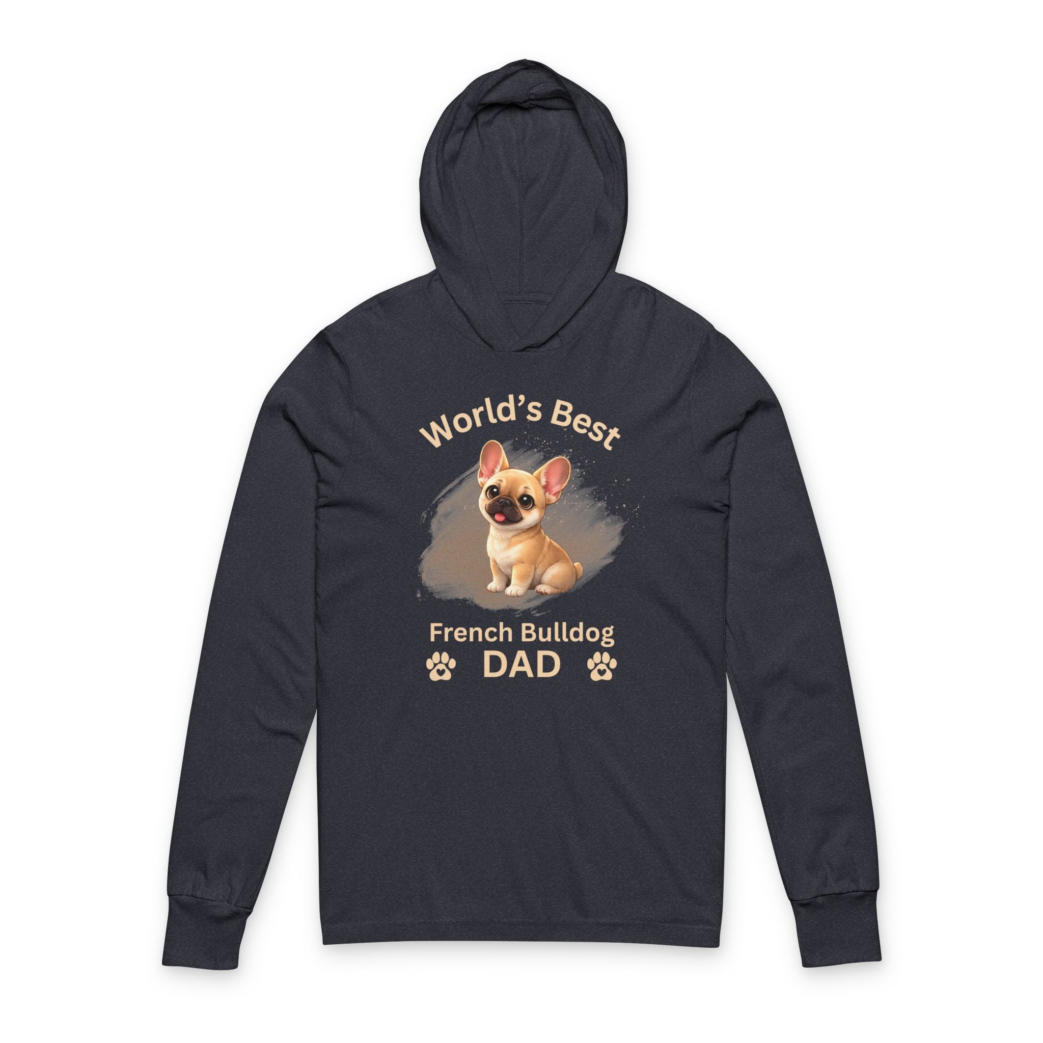 World's Best French Bulldog Dad - Lightweight Premium Hooded Tee