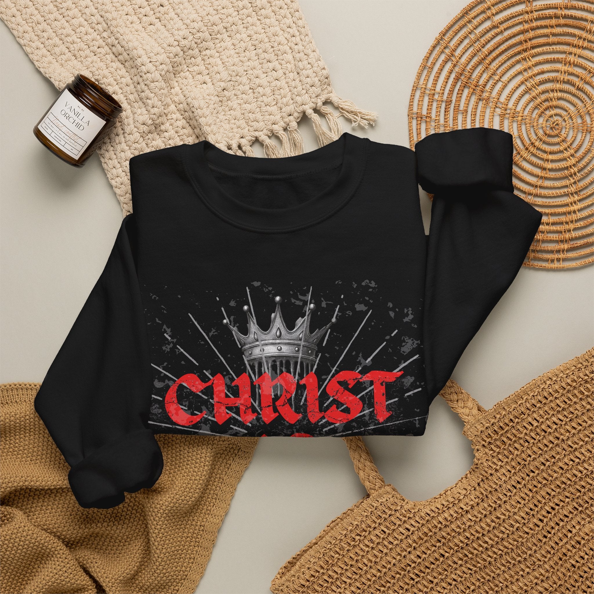 Christ Is King — Heavyweight Gospel Crewneck Sweatshirt