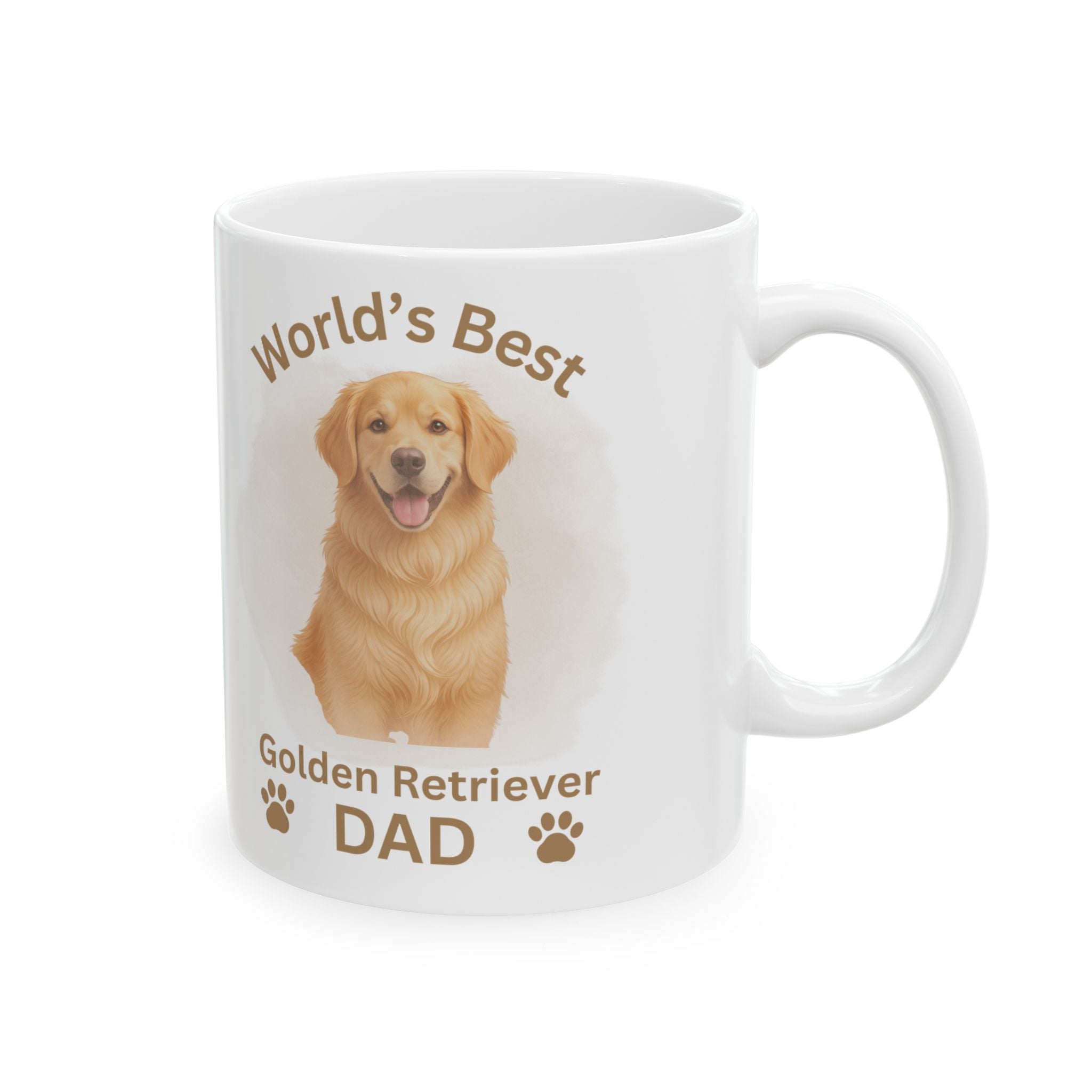 World’s Best Golden Retriever Dad - Premium Ceramic Mug