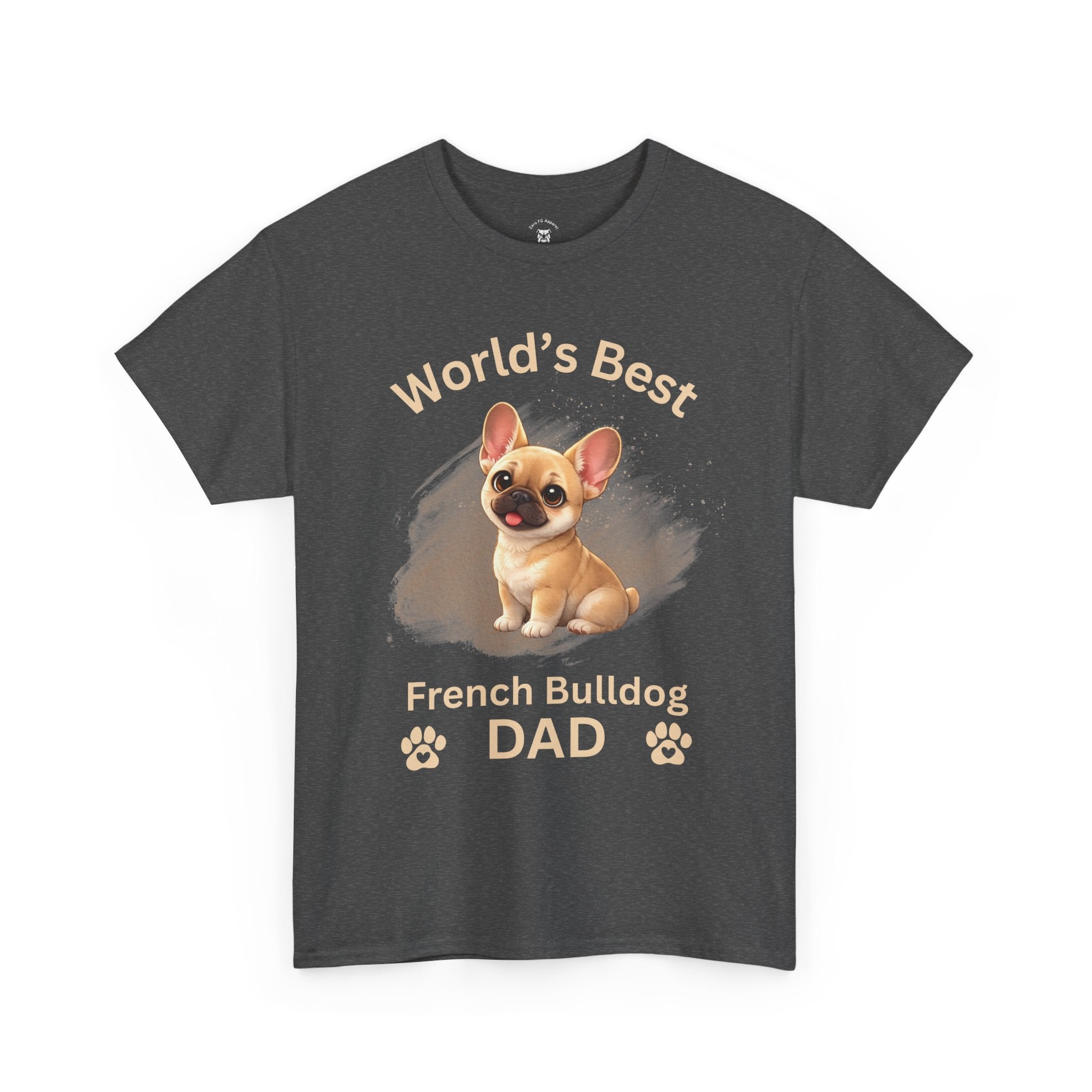 World's Best French Bulldog Dad - Premium Cotton T-Shirt