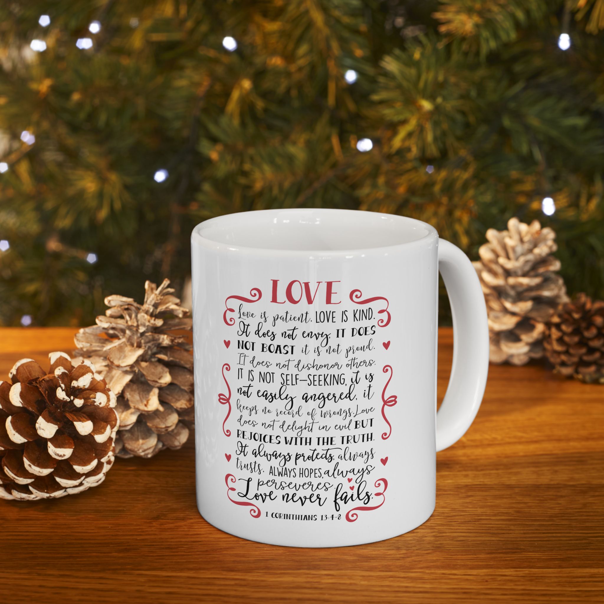 Love Poem Mug – Romantic Handwritten Note Ceramic Coffee Cup (11oz/15oz)
