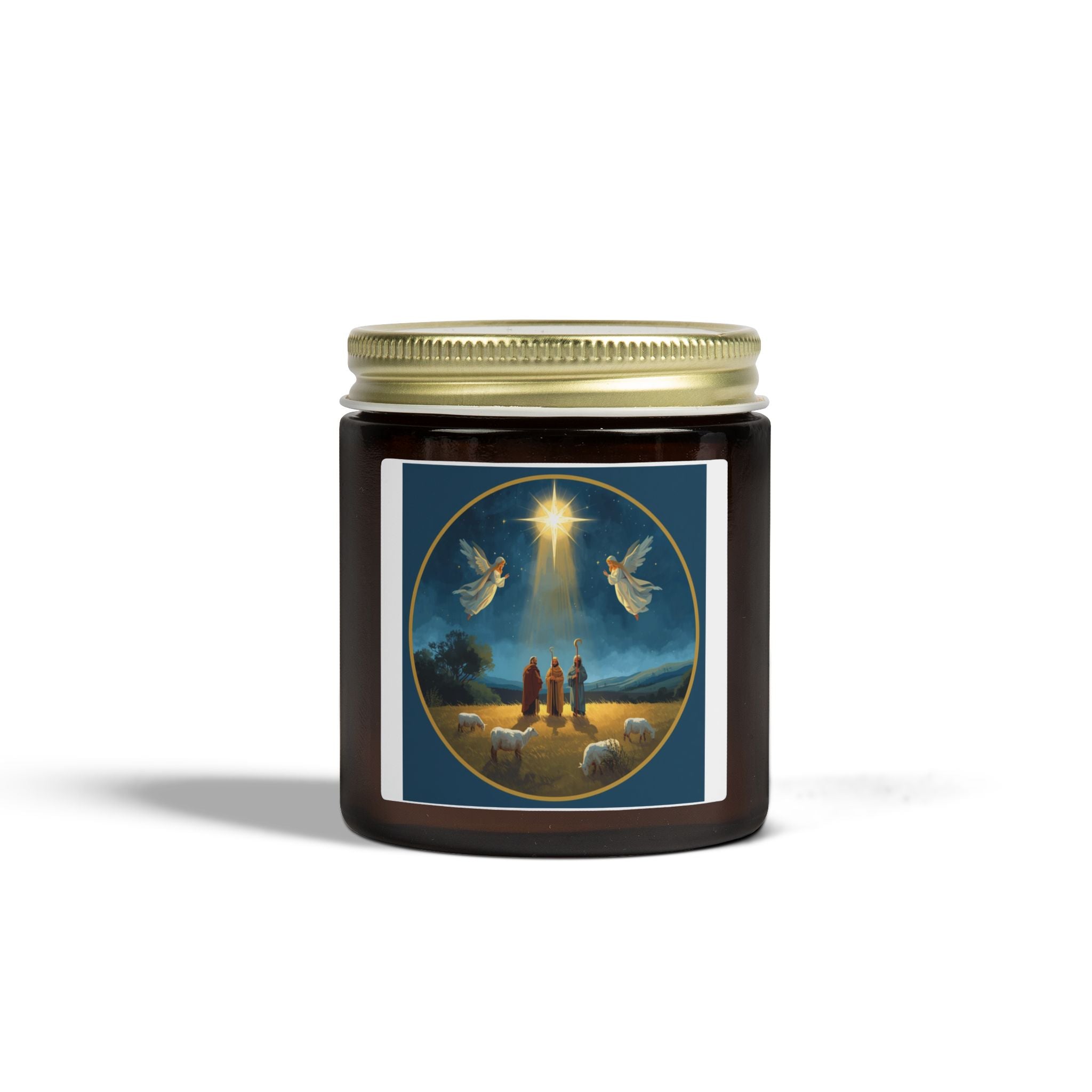 Holiday Scented Candle — Nativity Star Design (4oz & 9oz)