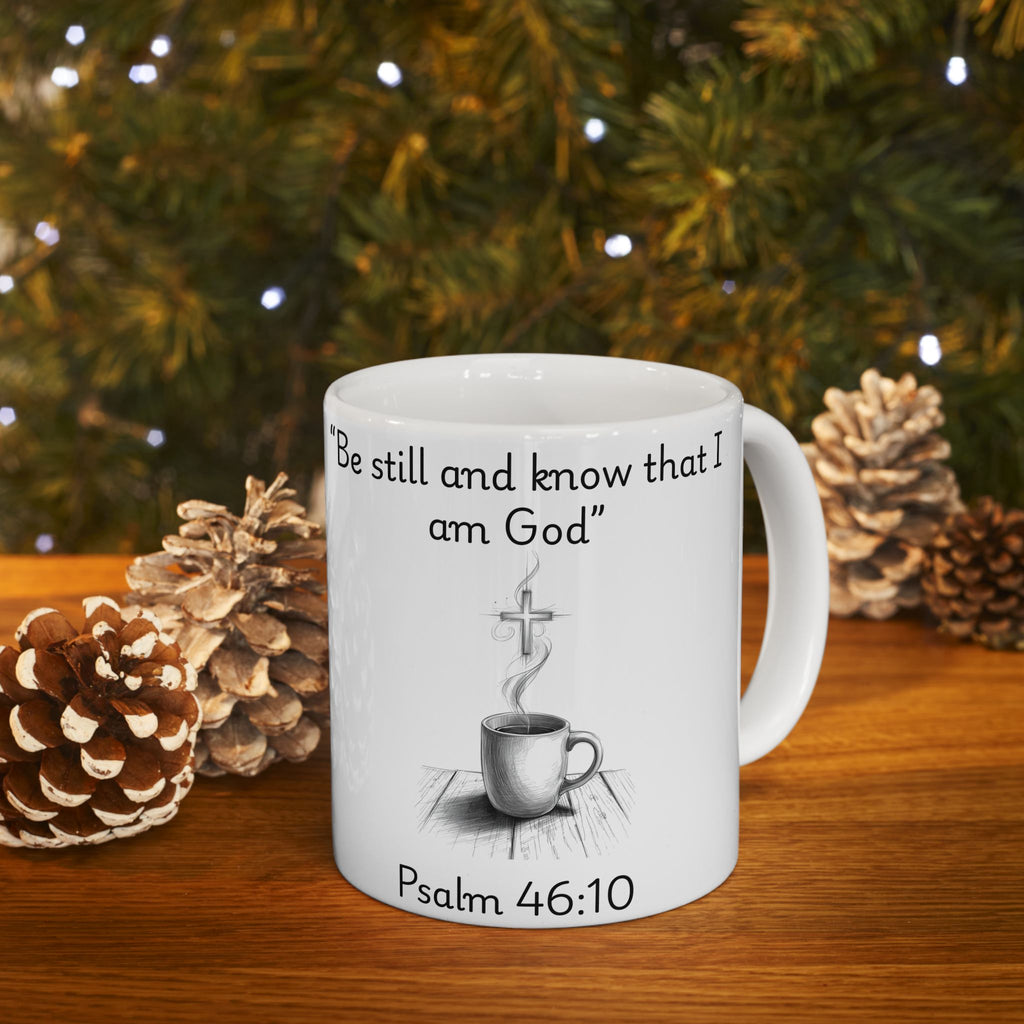 Be Still and Know – Christian Coffee Mug (Psalm 46:10)