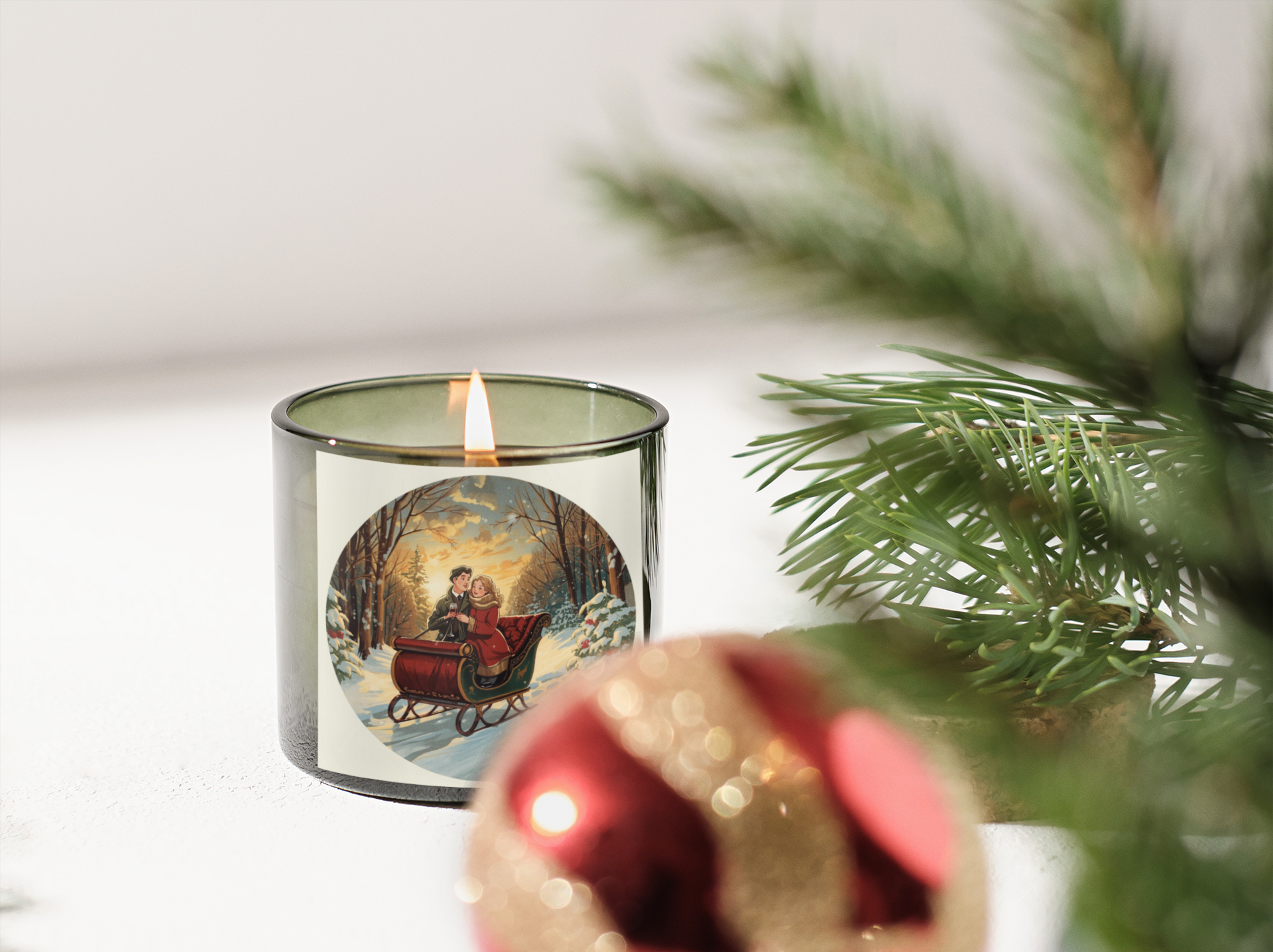 Holiday Sleigh Candle (4oz & 9oz)