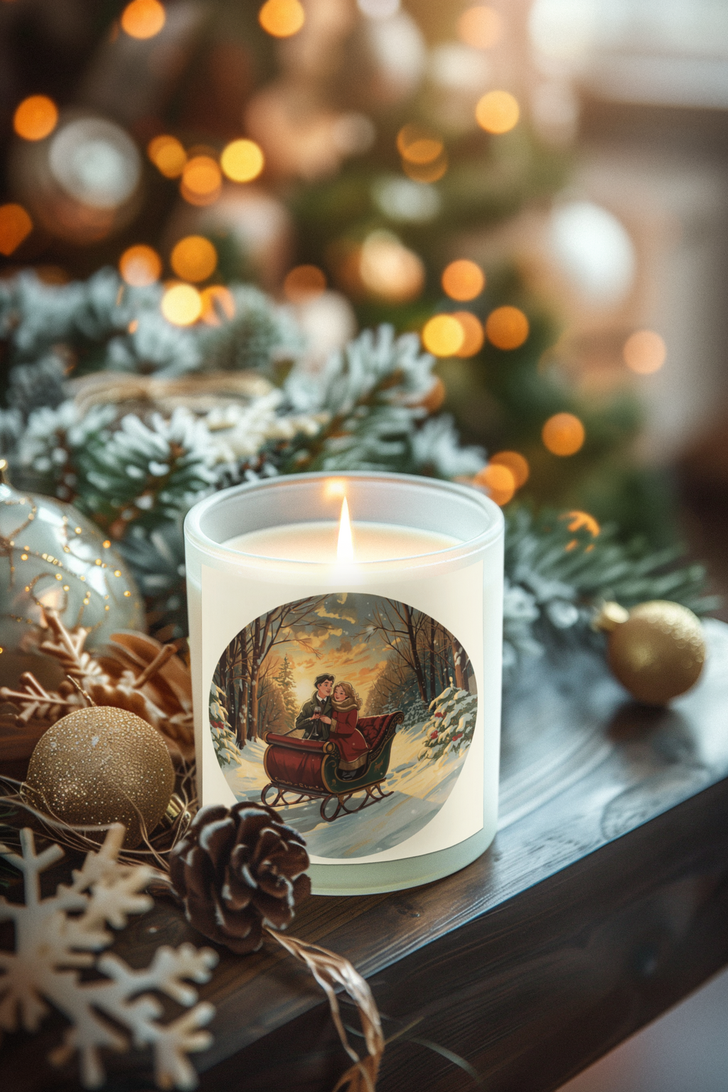 Holiday Sleigh Candle (4oz & 9oz)