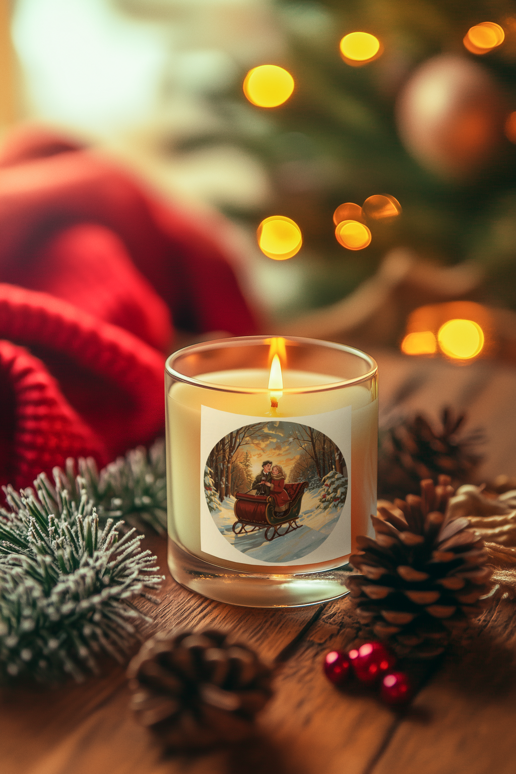 Holiday Sleigh Candle (4oz & 9oz)