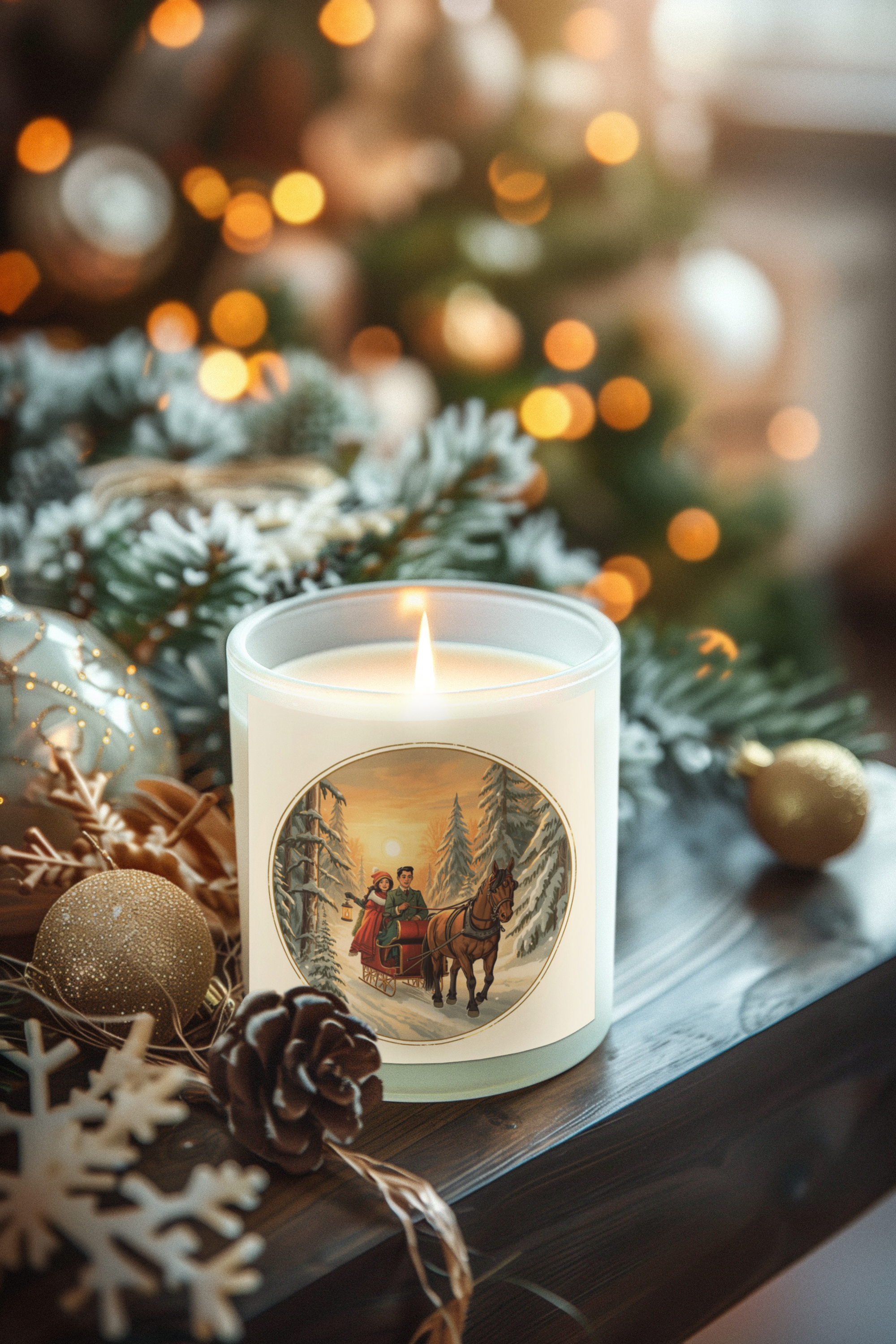 Winter Sleigh Ride Candle – 4 oz / 9 oz