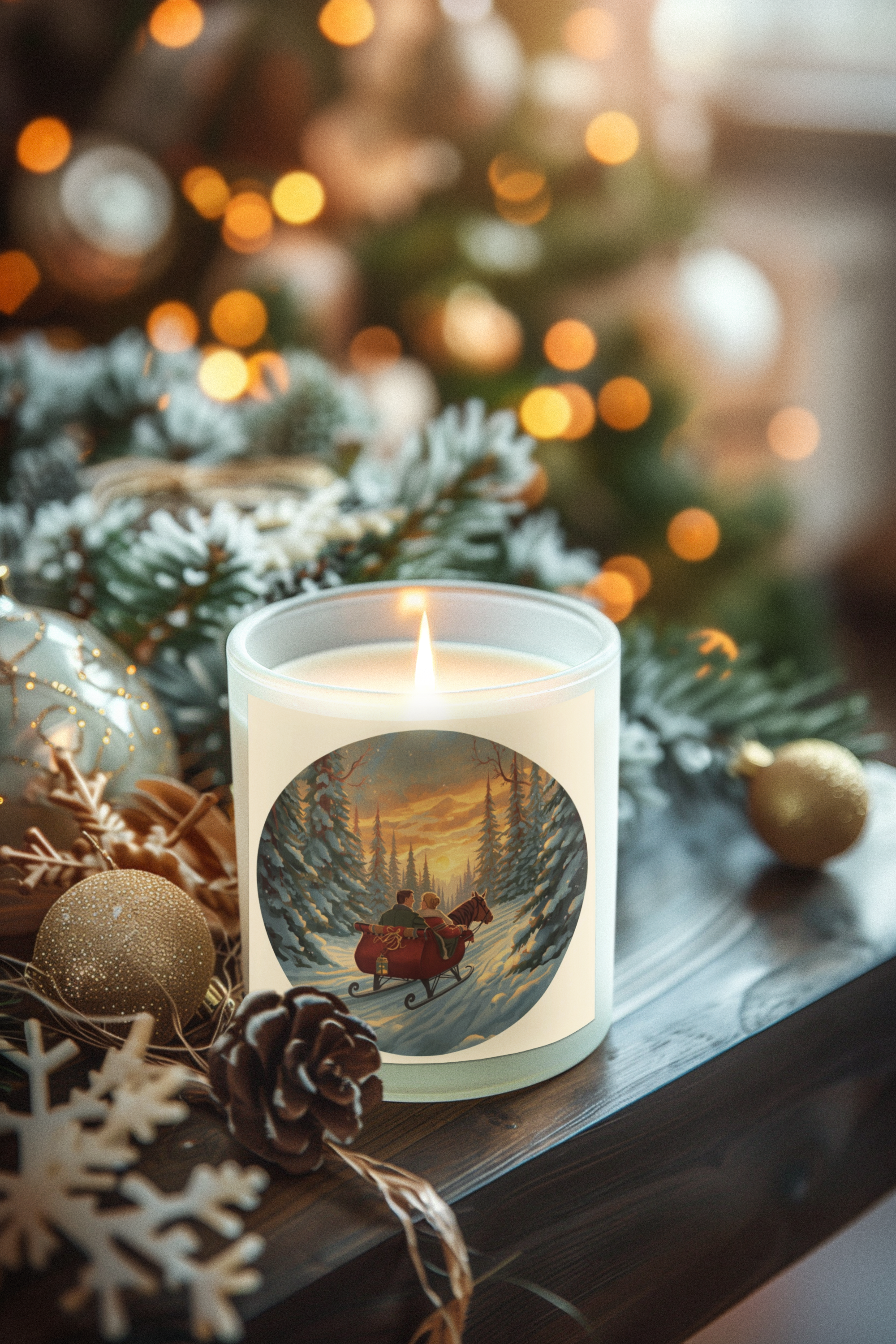 Winter Sleigh Ride Candle – 4 oz / 9 oz
