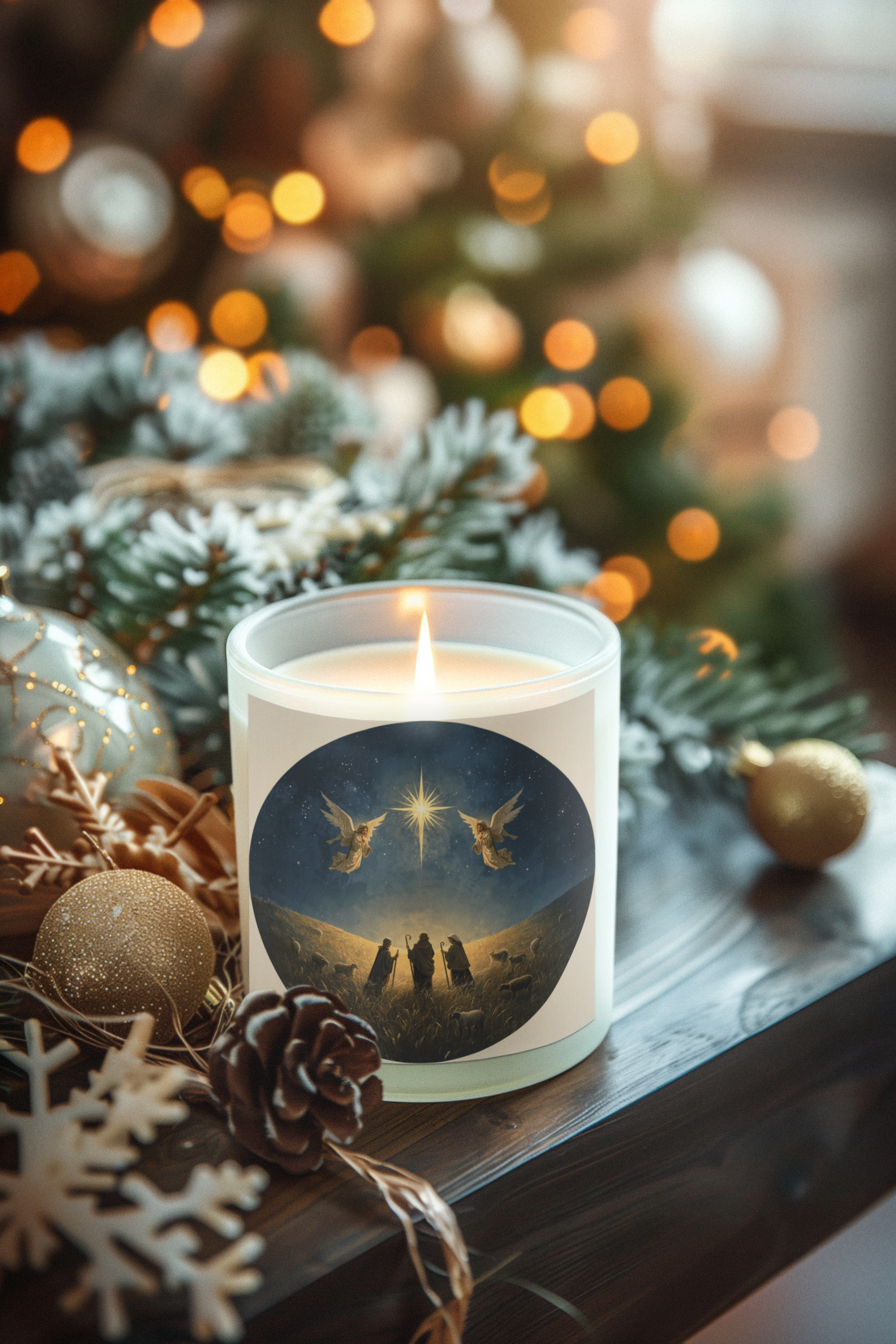 Nativity Scene Candle — Holiday Jar (4oz & 9oz)