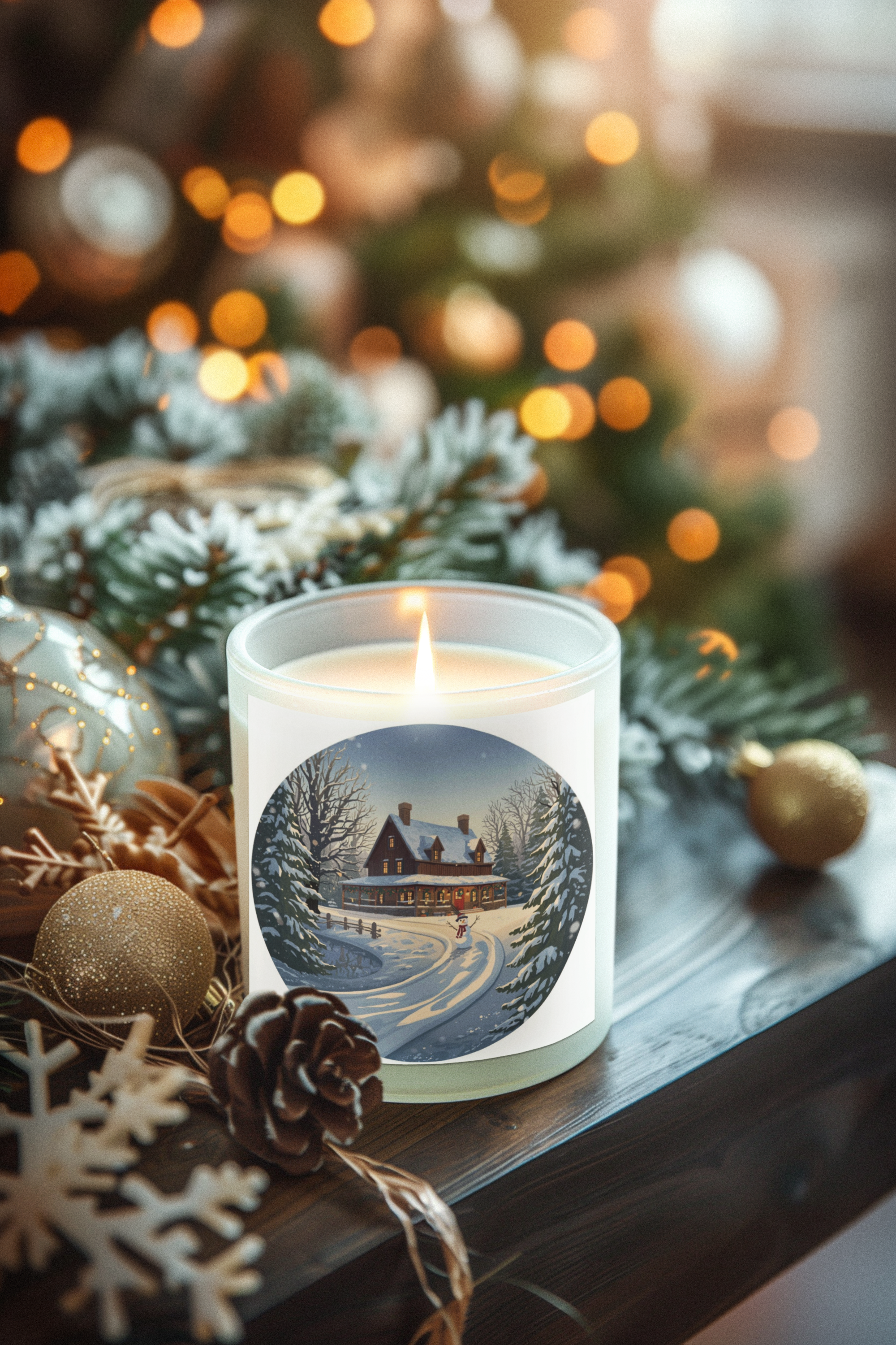 Winter Cabin Candle —  (4oz, 9oz)