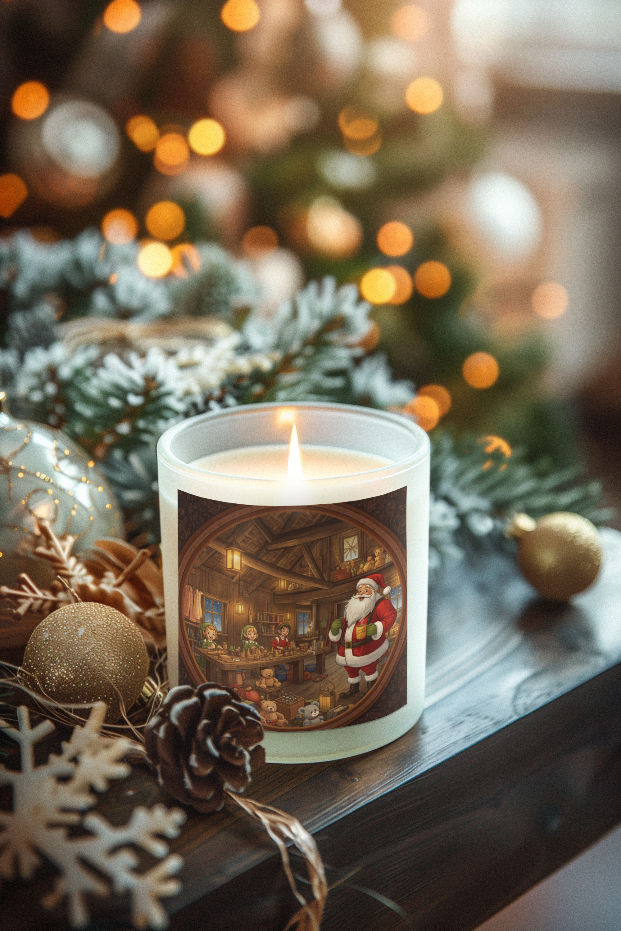 Santa’s Workshop Holiday Candle (4oz & 9oz)