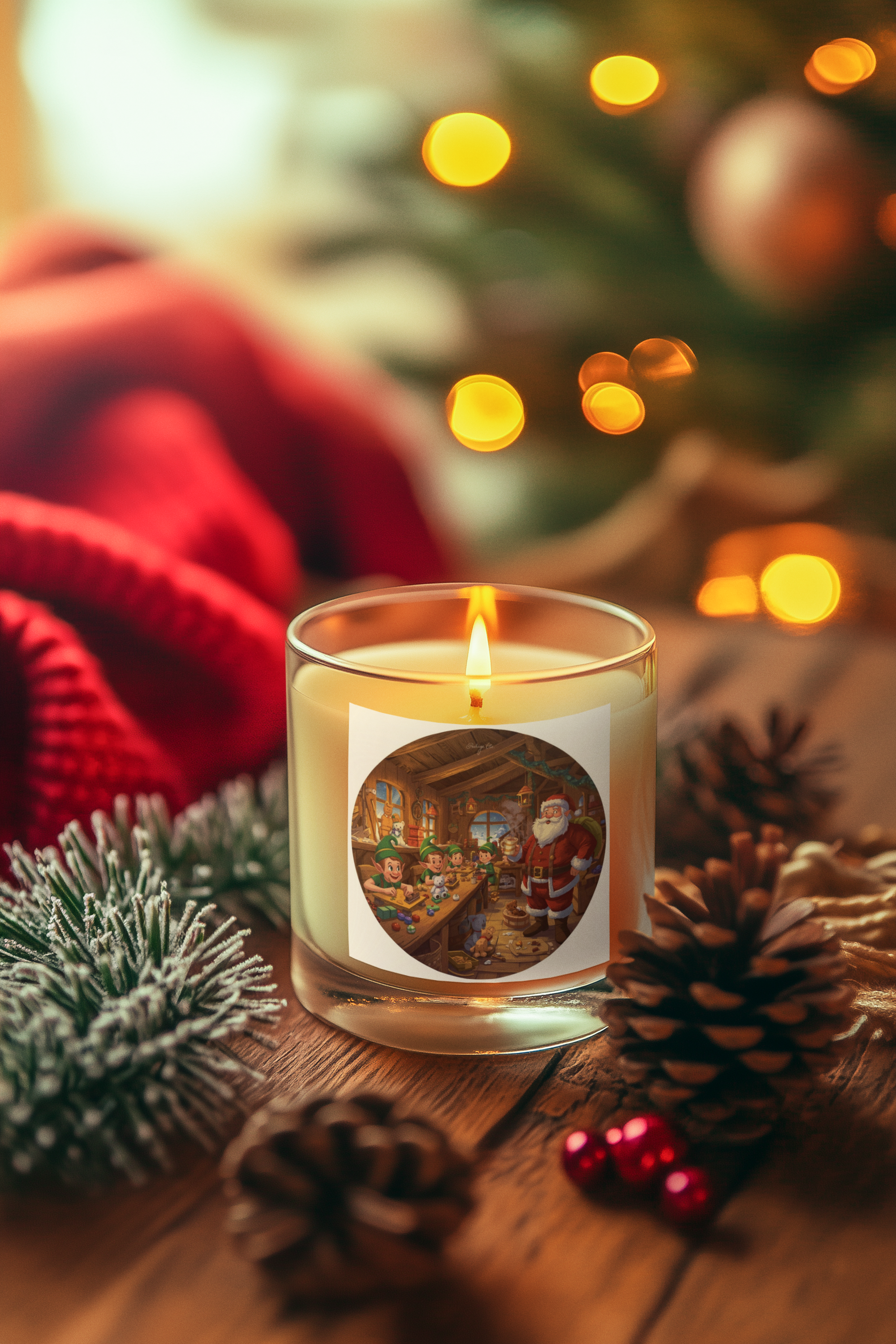 Christmas Workshop Candle — Holiday Scented (4oz & 9oz)