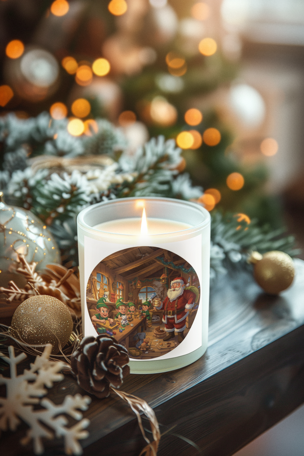 Christmas Workshop Candle — Holiday Scented (4oz & 9oz)