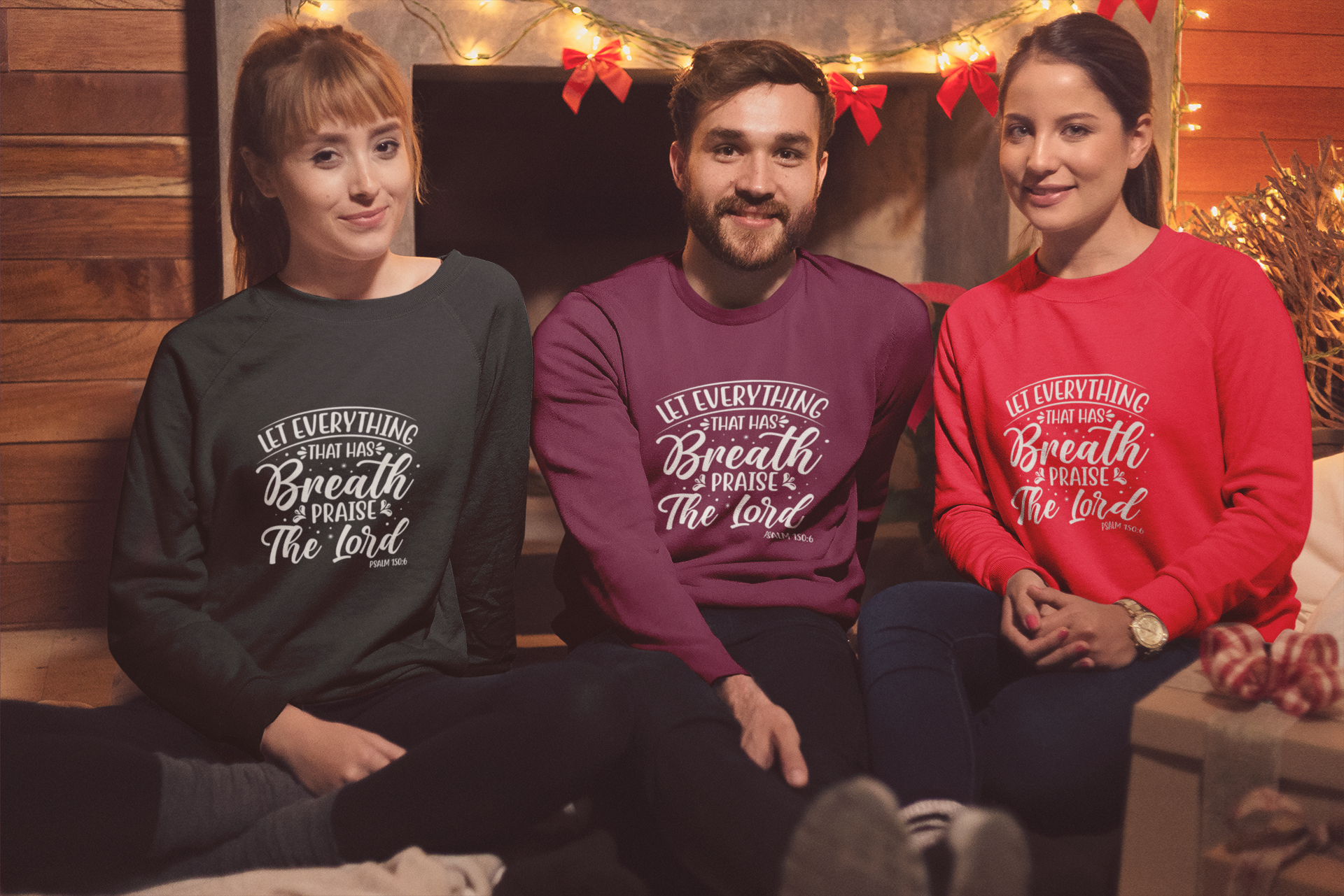 Psalm 150:6 Praise Crewneck Sweatshirt – Faith & Comfort