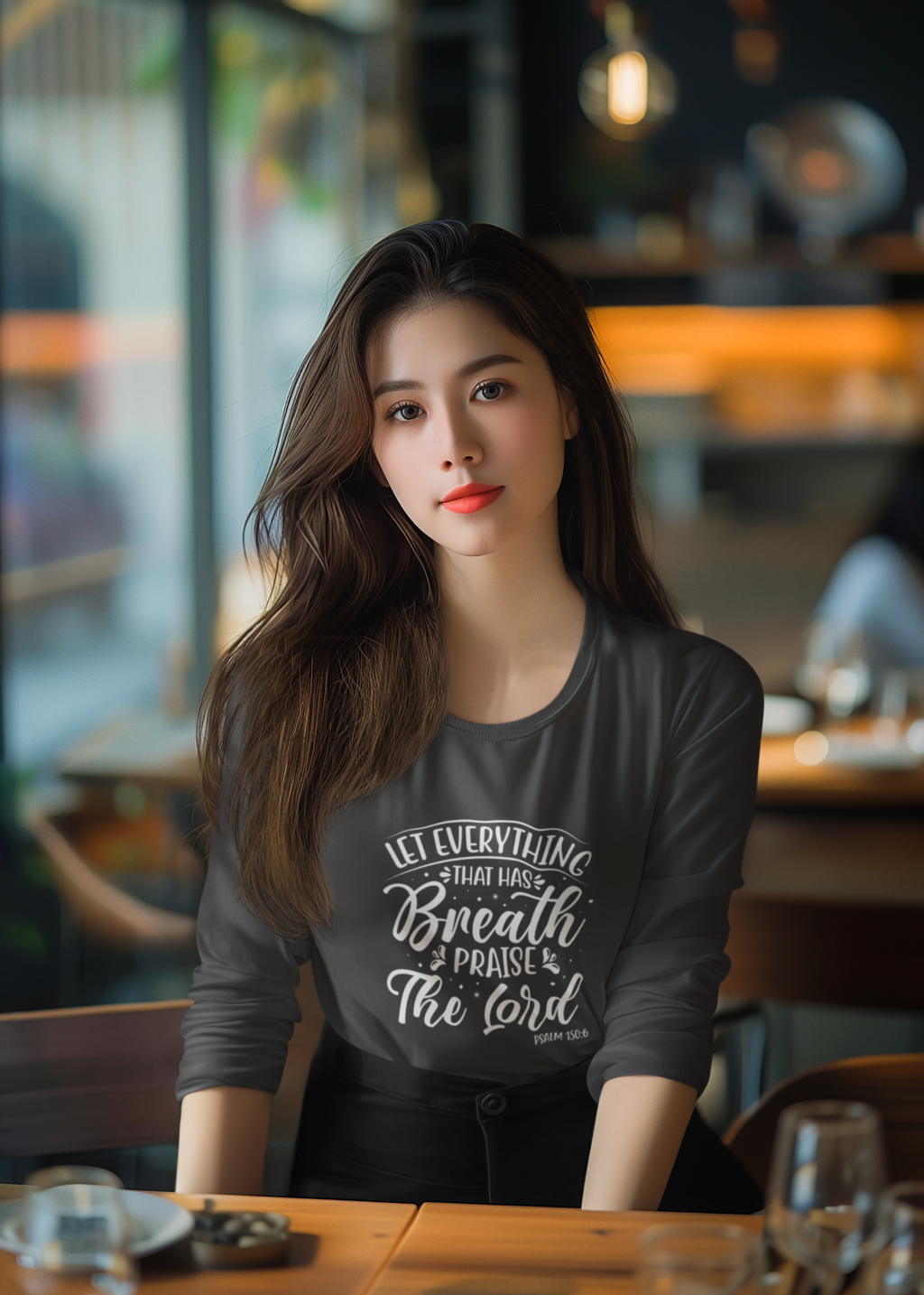 Psalm 150:6 Praise Crewneck Sweatshirt – Faith & Comfort