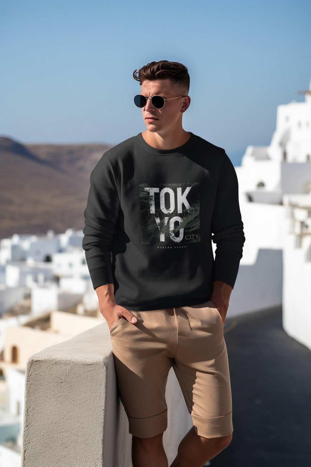 Tokyo Urban Streetwear Crewneck Sweatshirt