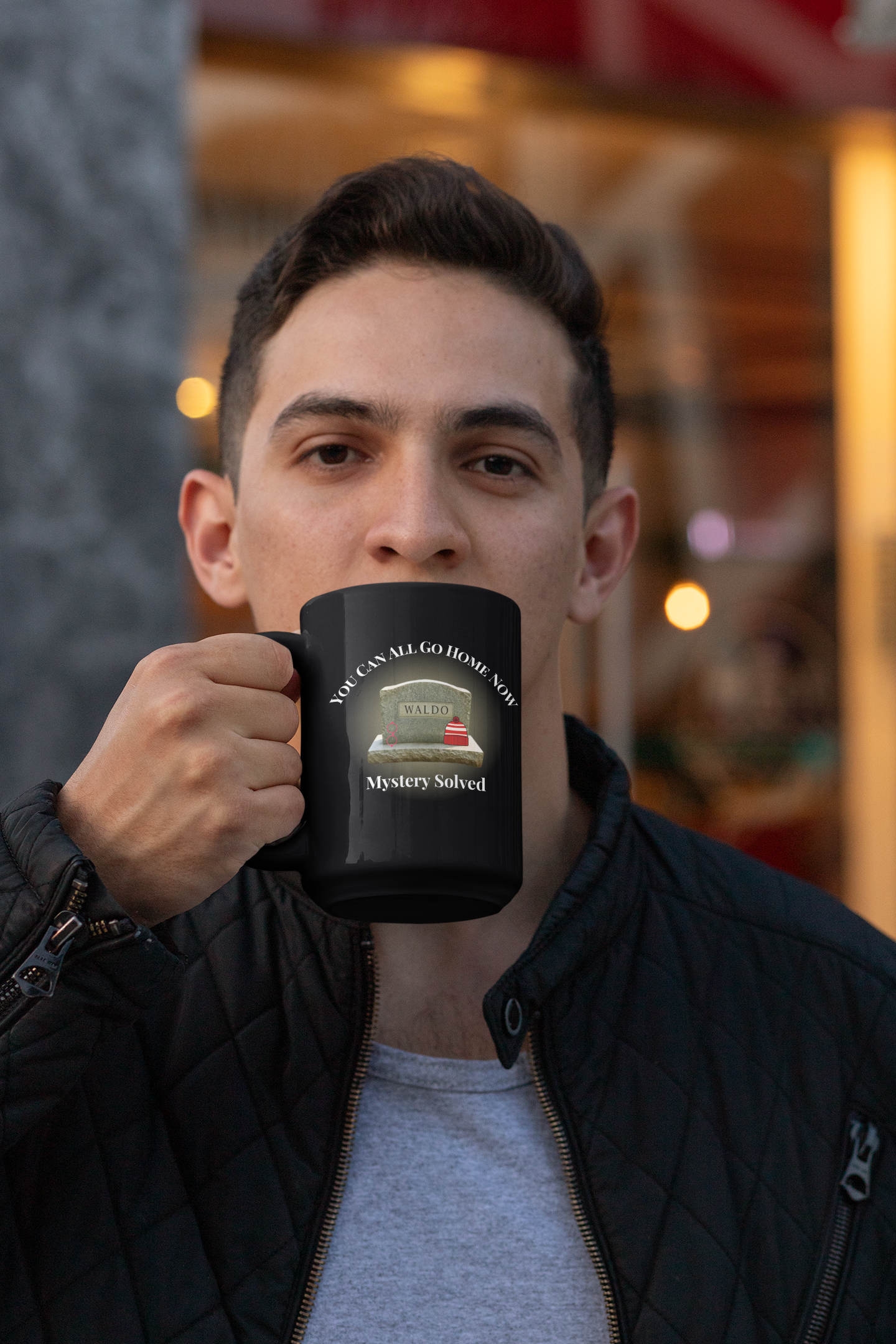 Waldo Mystery Solved Mug – Funny Coffee Cup for Puzzle Lovers – Humor Gift Idea – ZeroFG