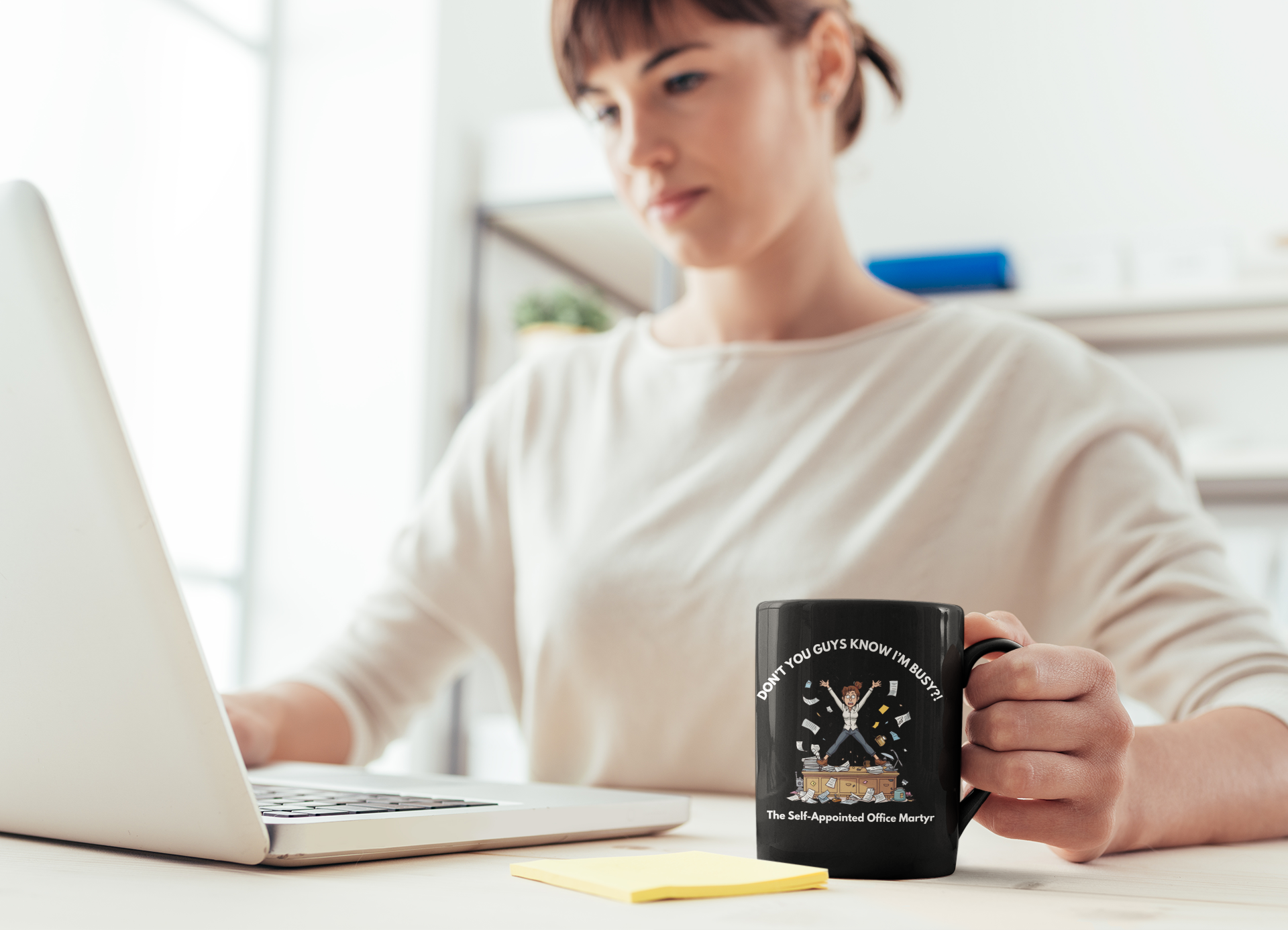 Don’t You Guys Know I’m Busy?! – The Office Martyr Mug | Funny Workplace Gift, Coworker Coffee Cup