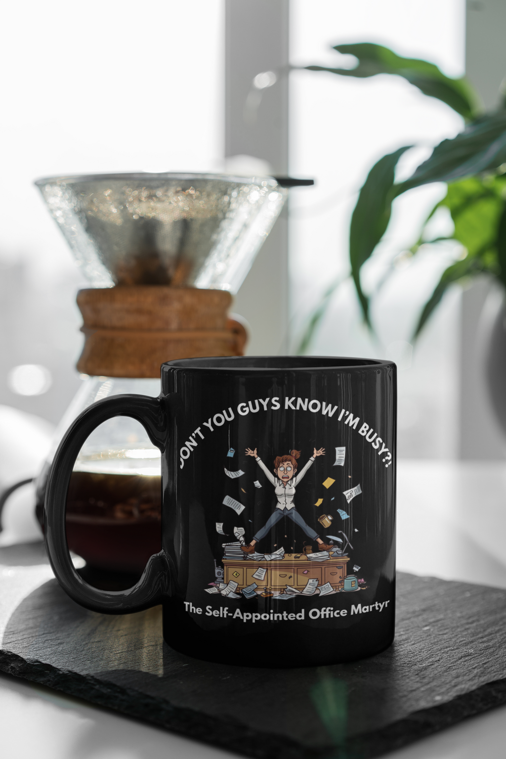 Don’t You Guys Know I’m Busy?! – The Office Martyr Mug | Funny Workplace Gift, Coworker Coffee Cup