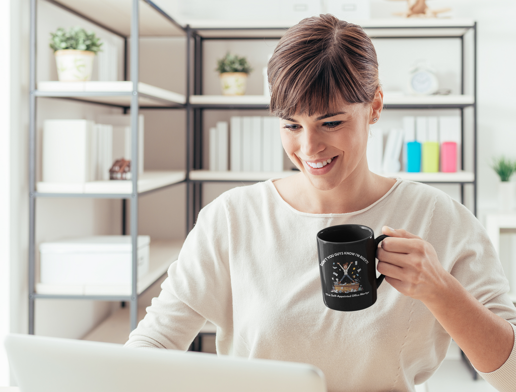 Don’t You Guys Know I’m Busy?! – The Office Martyr Mug | Funny Workplace Gift, Coworker Coffee Cup