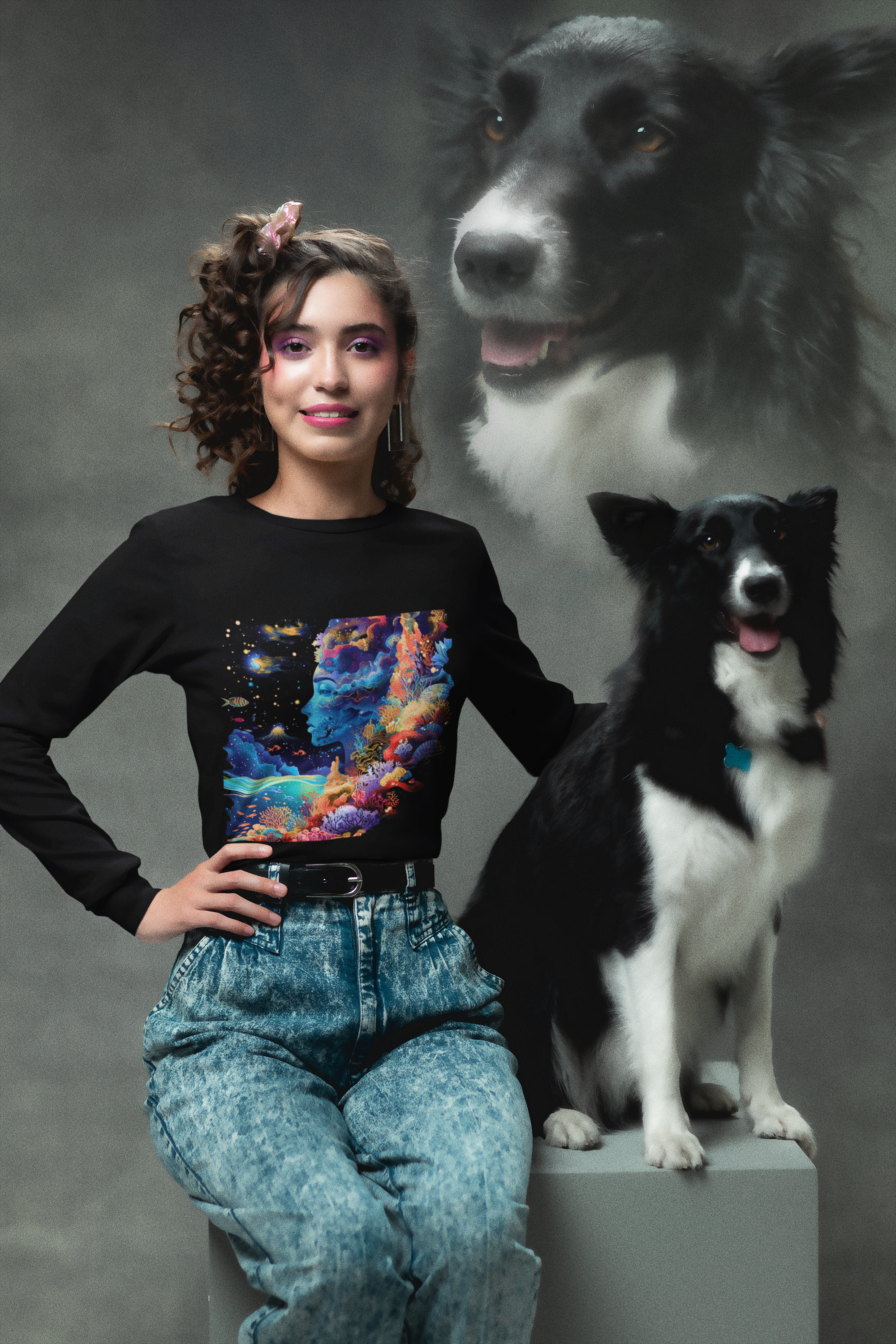 ZFG “Ethereal Reflection” Long Sleeve Premium Tee — Bella + Canvas 3501 (Unisex)