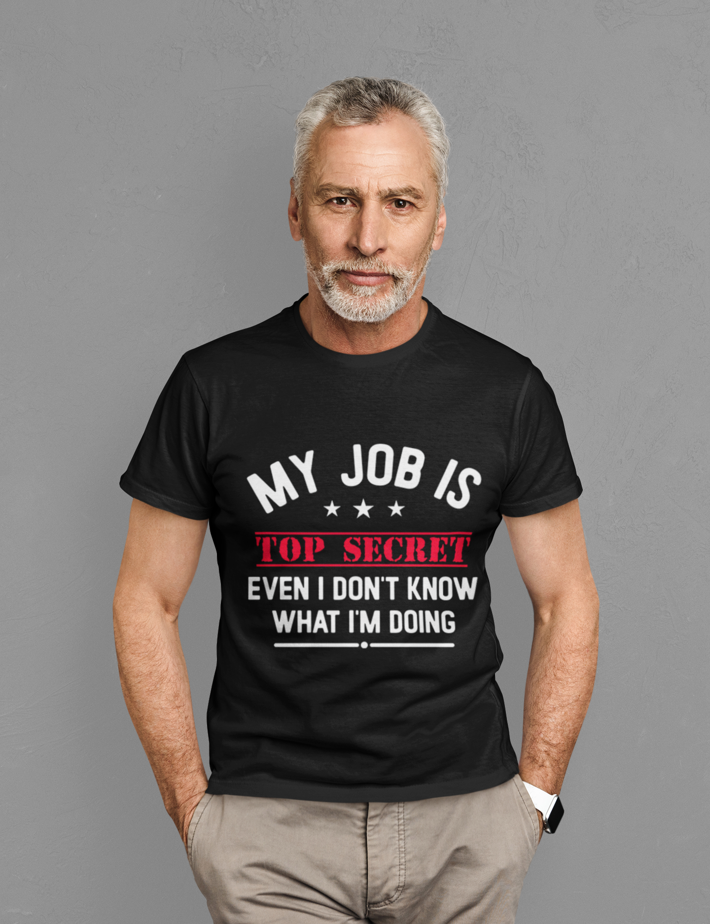Top Secret Funny Work T-Shirt - "Even I Don't Know" Humorous Tee
