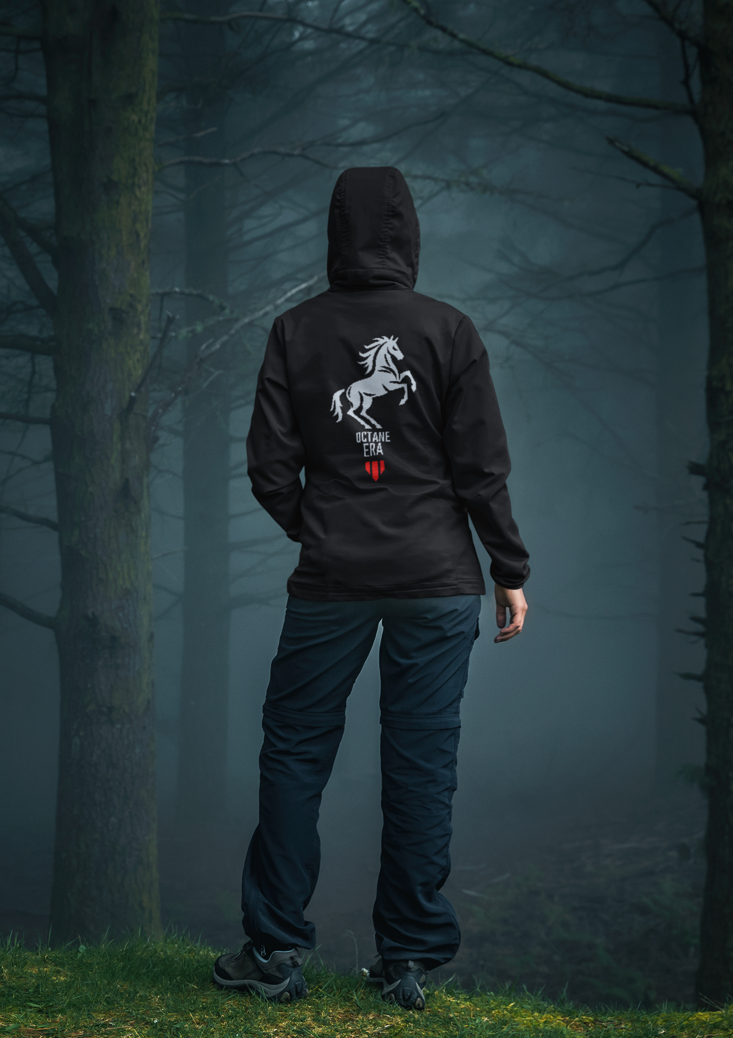 Horse Emblem Hoodie — Octane Era Logo Pullover