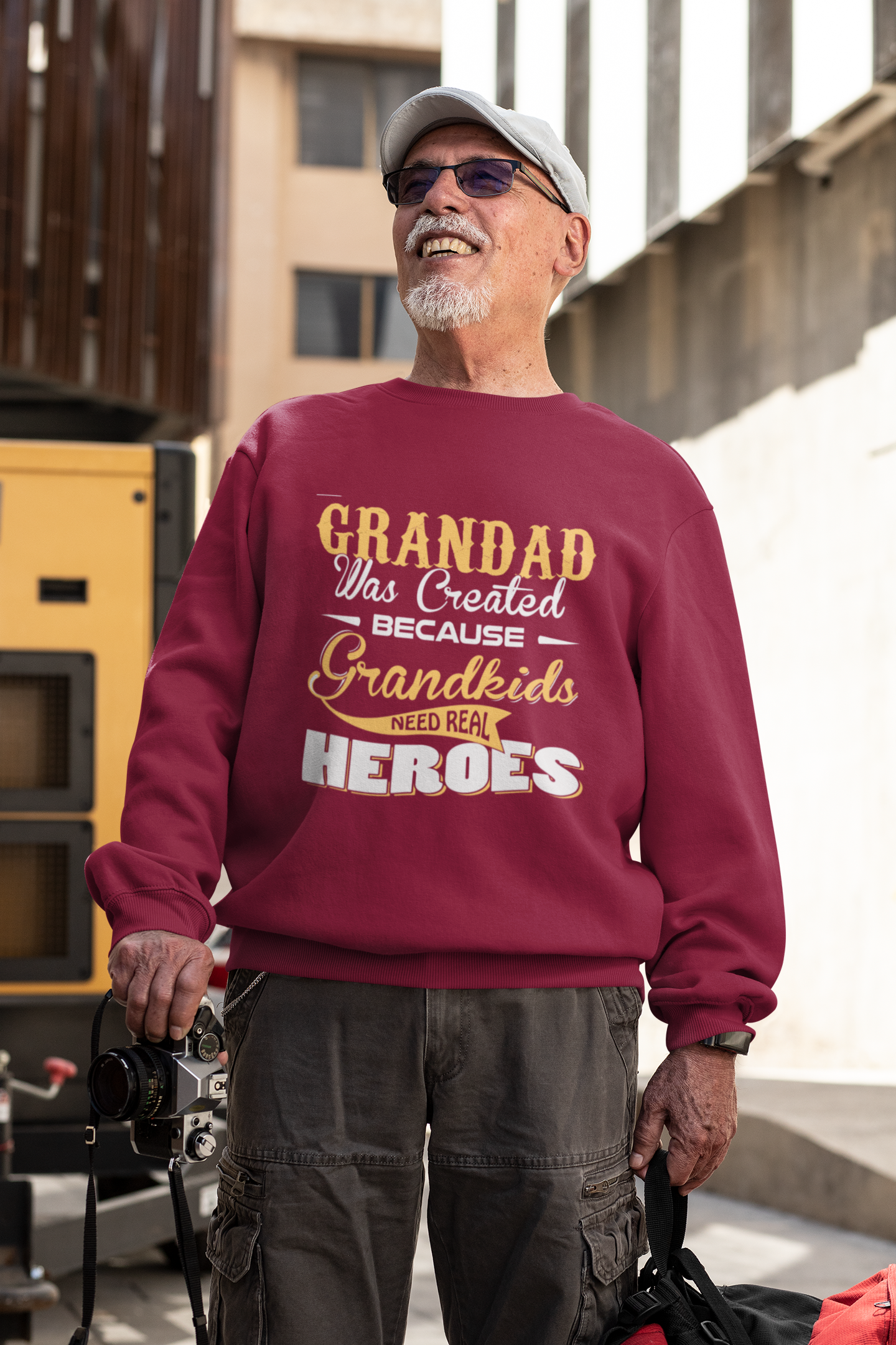 Grandad Was Created Because Grandkids Need Real Heroes Sweatshirt