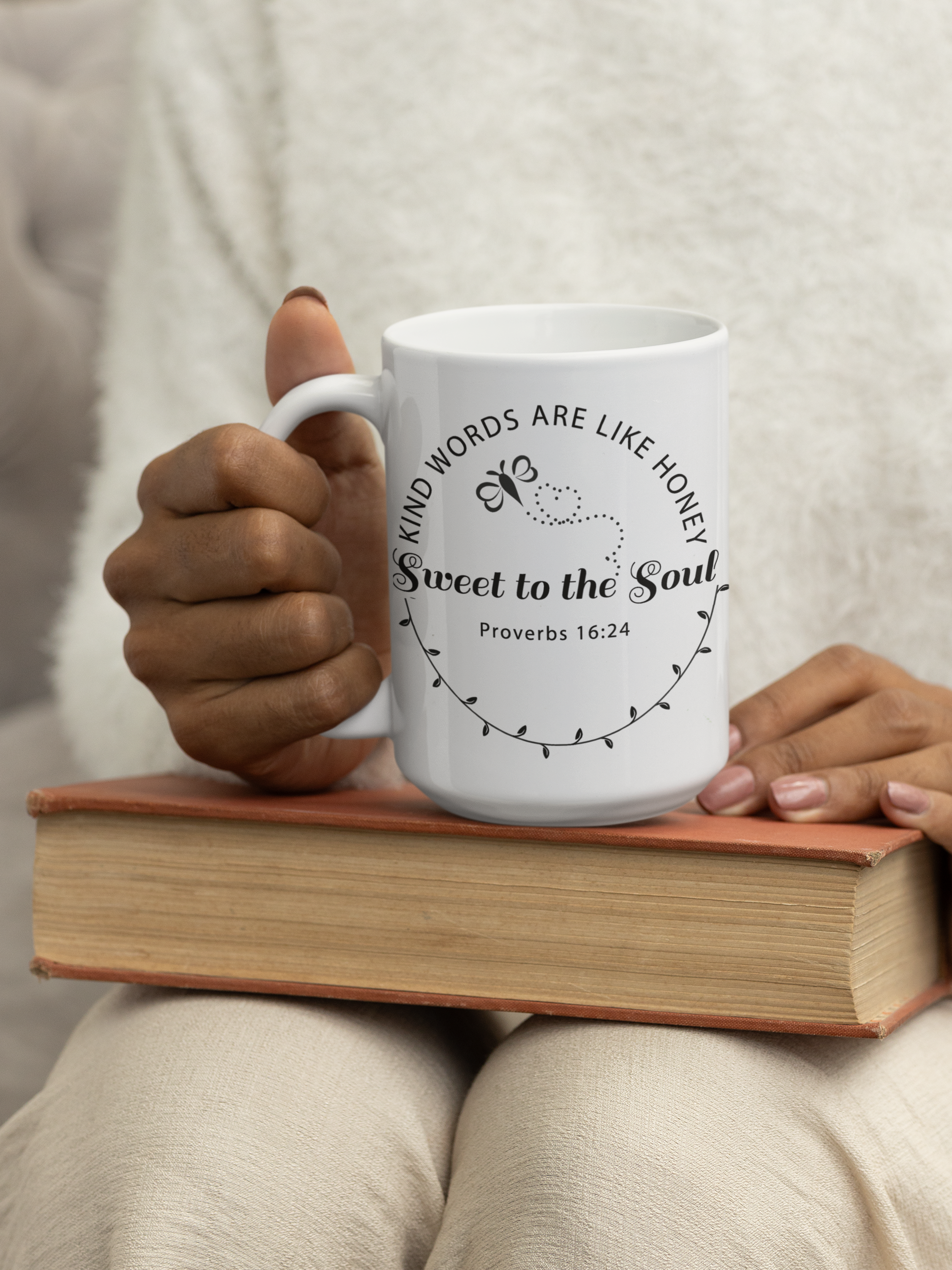Proverbs 16:24 Mug - Kind Words Are Like Honey Christian Gift
