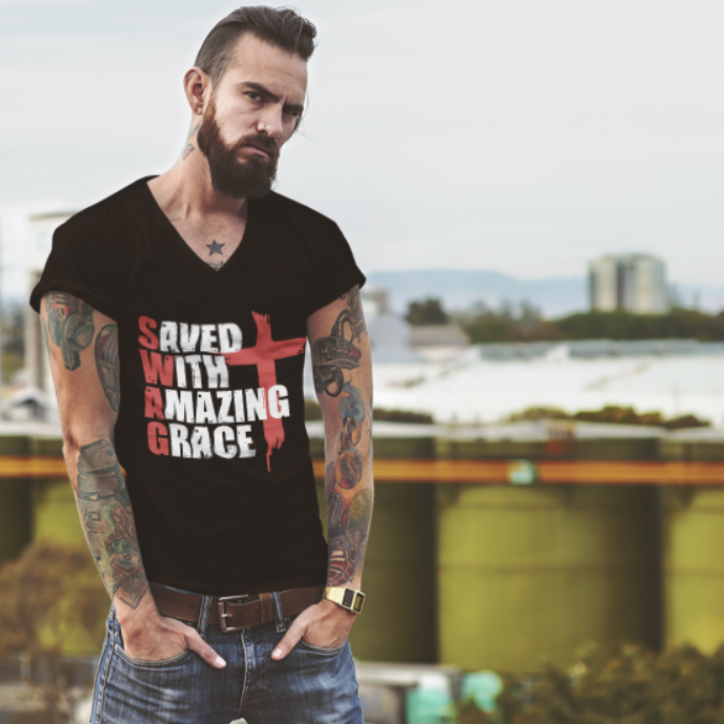 SWAG - Saved With Amazing Grace T-Shirt | John Newton Story