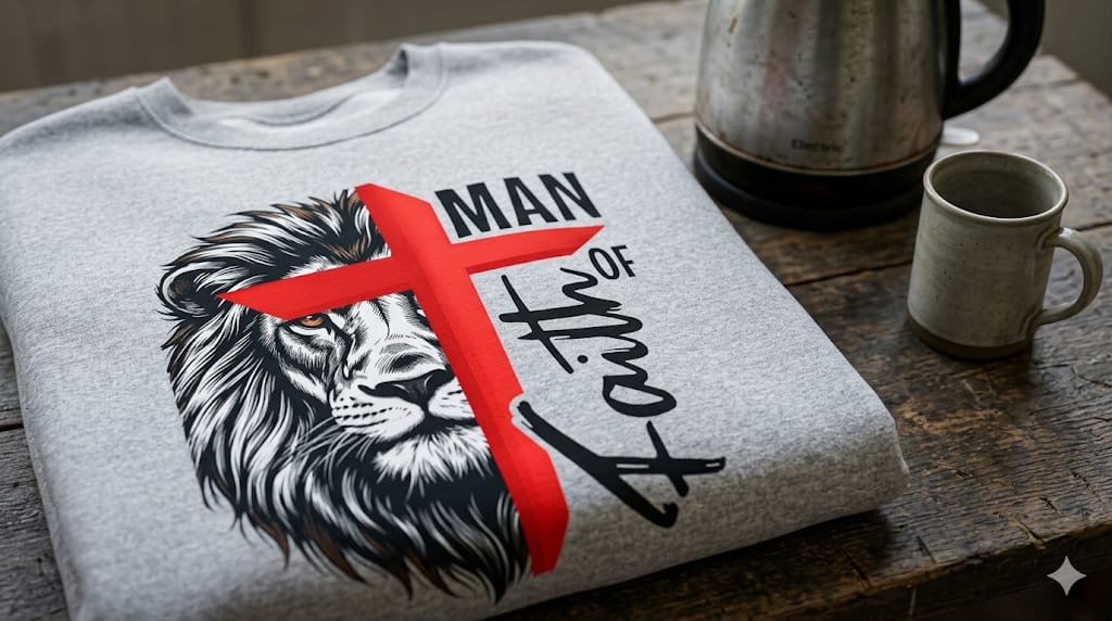 Man of Faith Premium Crewneck Sweatshirt