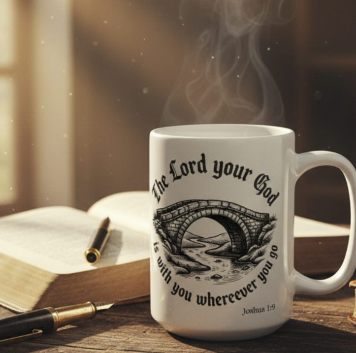 God Walks With You Always Christian Mug - Faith Gift