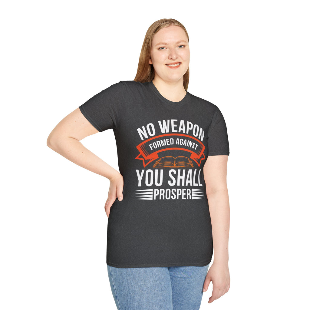 No Weapon Formed Against You Shall Prosper – Isaiah 54:17 | Faith Without Fear Tee