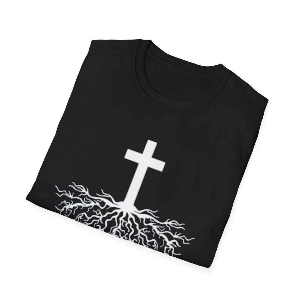 John 3:16 Cross Roots T-Shirt — Christian Faith Tee