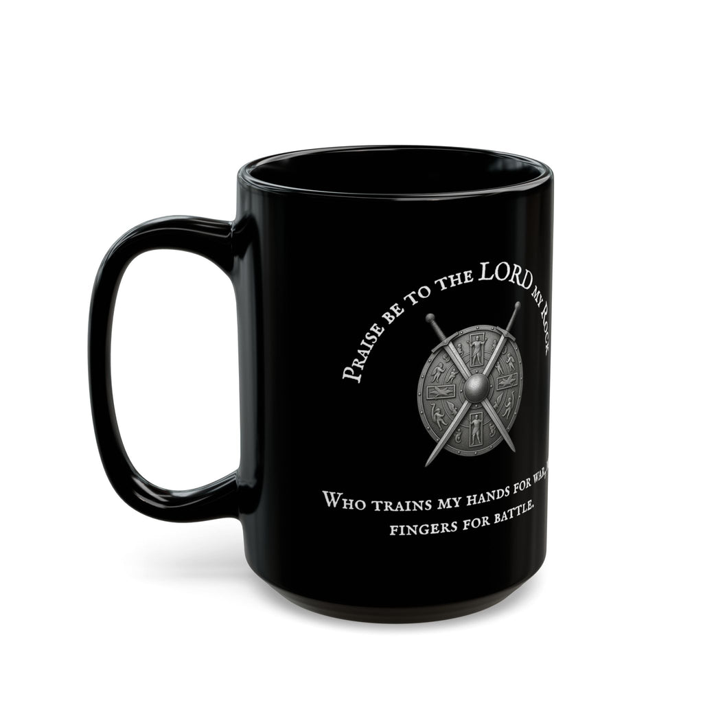 Psalm 144:1 — "Praise Be to the Lord My Rock" 11/15oz mug