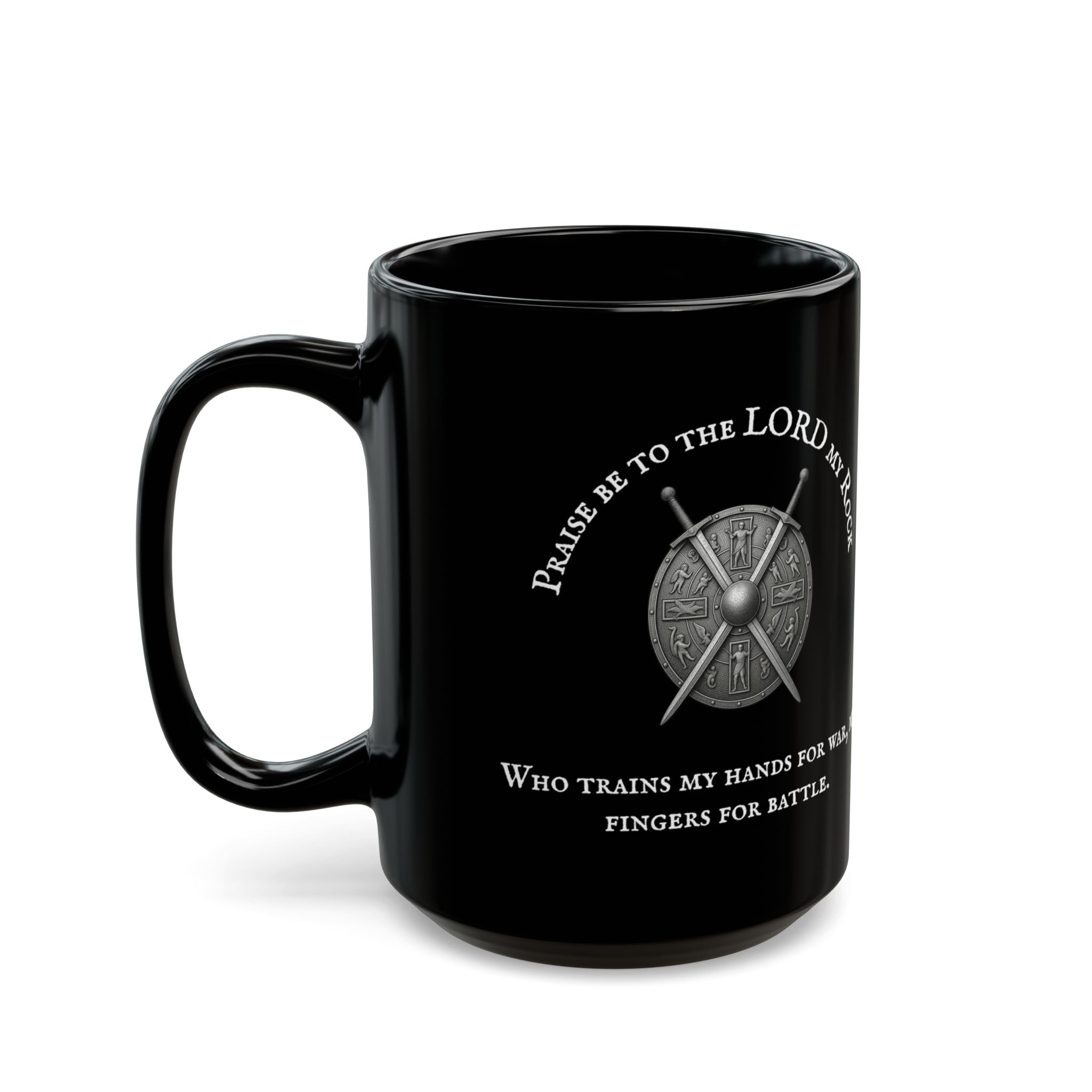 Psalm 144:1 — "Praise Be to the Lord My Rock" 11/15oz mug