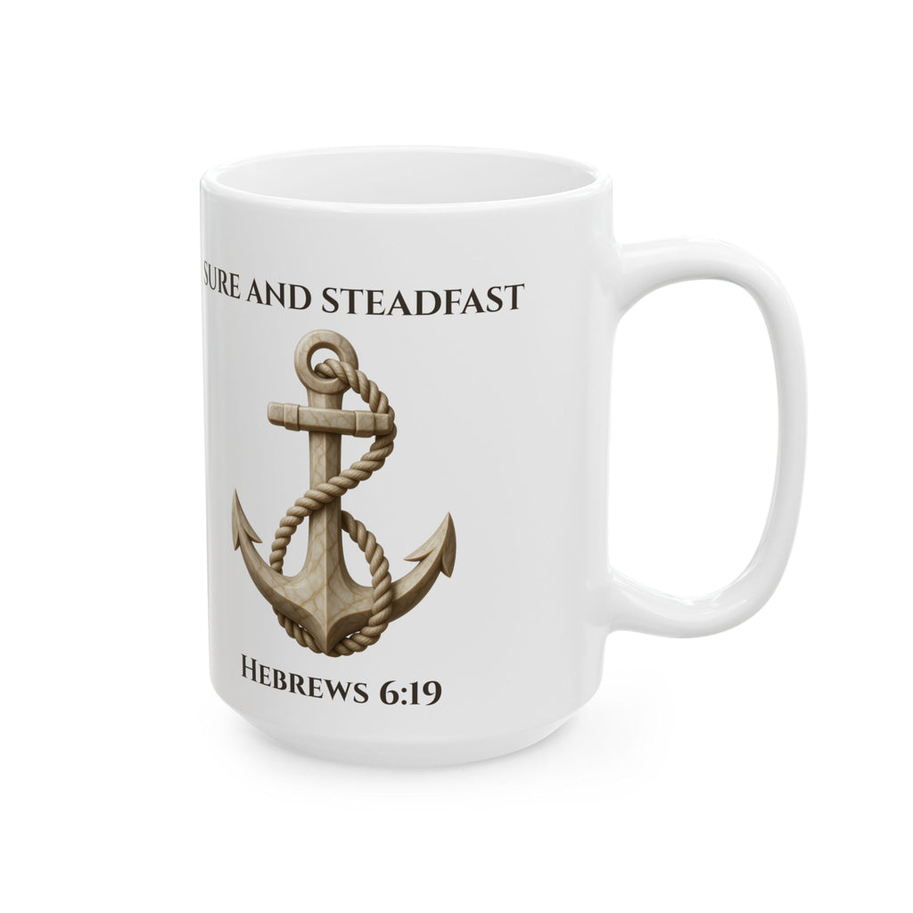 Ivory Anchor of the Soul | Premium Hebrews 6:19 Mug