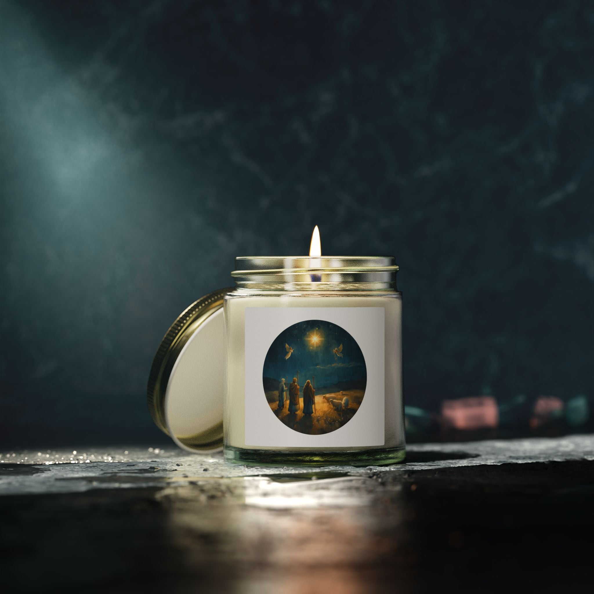 Nativity Star Candle – Holiday Jar (4oz / 9oz)