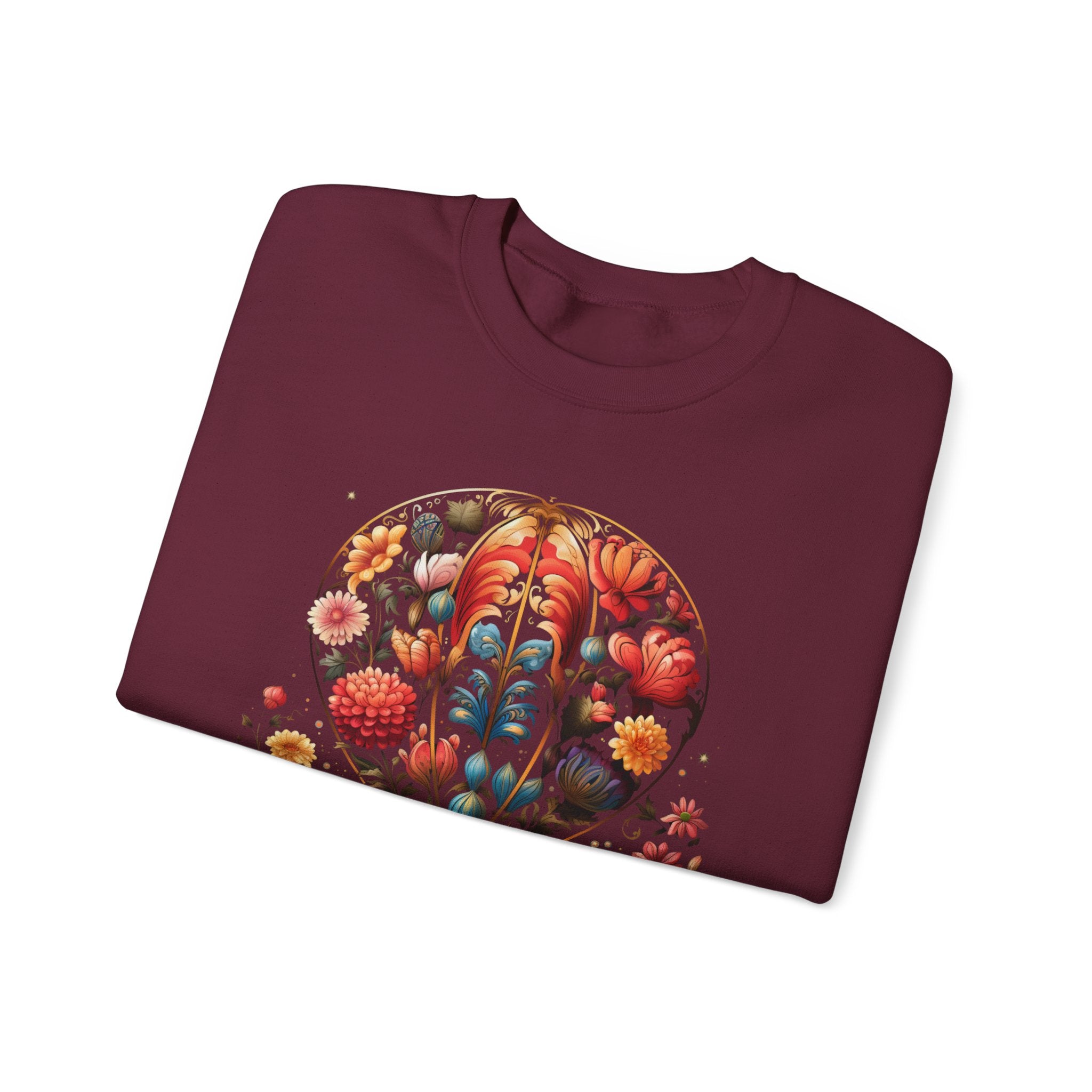 Dreamers Rise Higher — Floral Hot Air Balloon Premium Sweatshirt